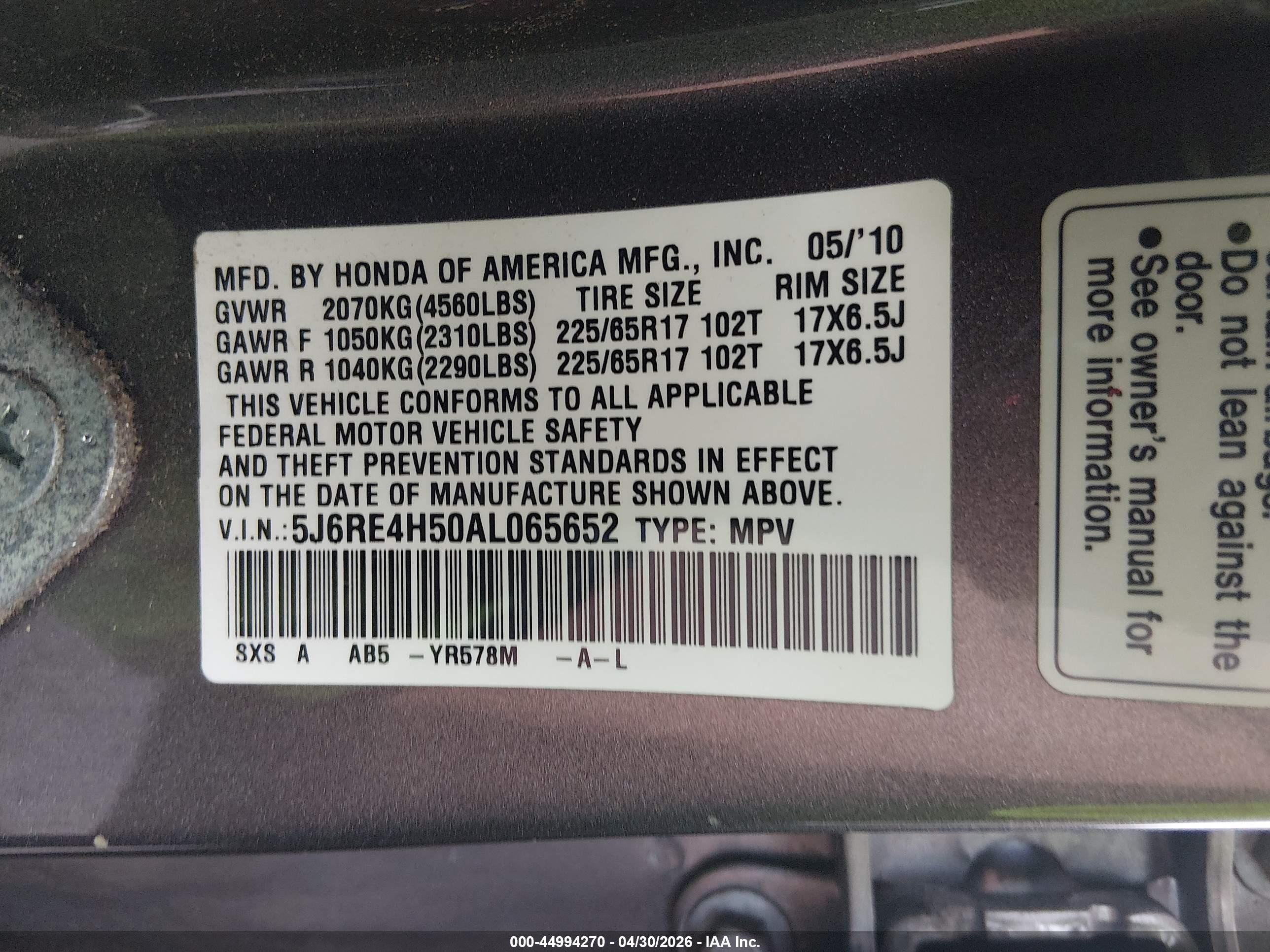 HONDA CR-V image 9