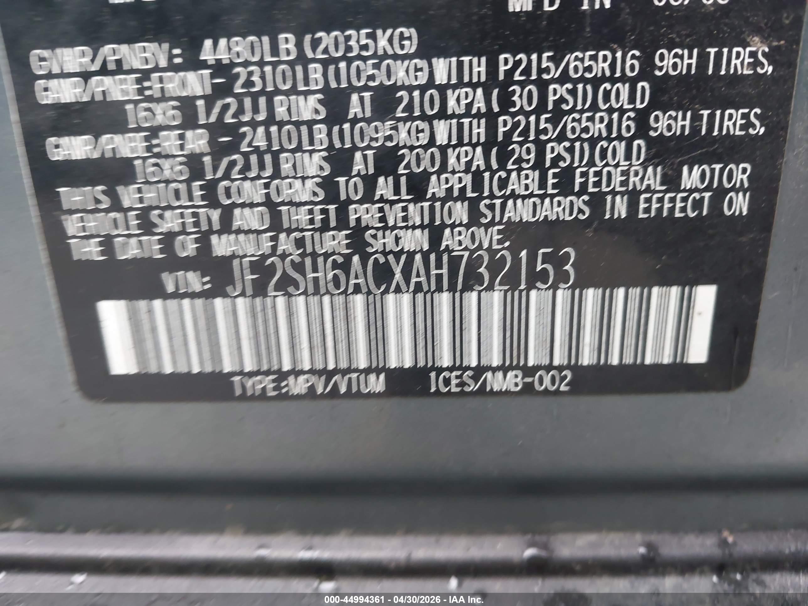 SUBARU FORESTER image 9