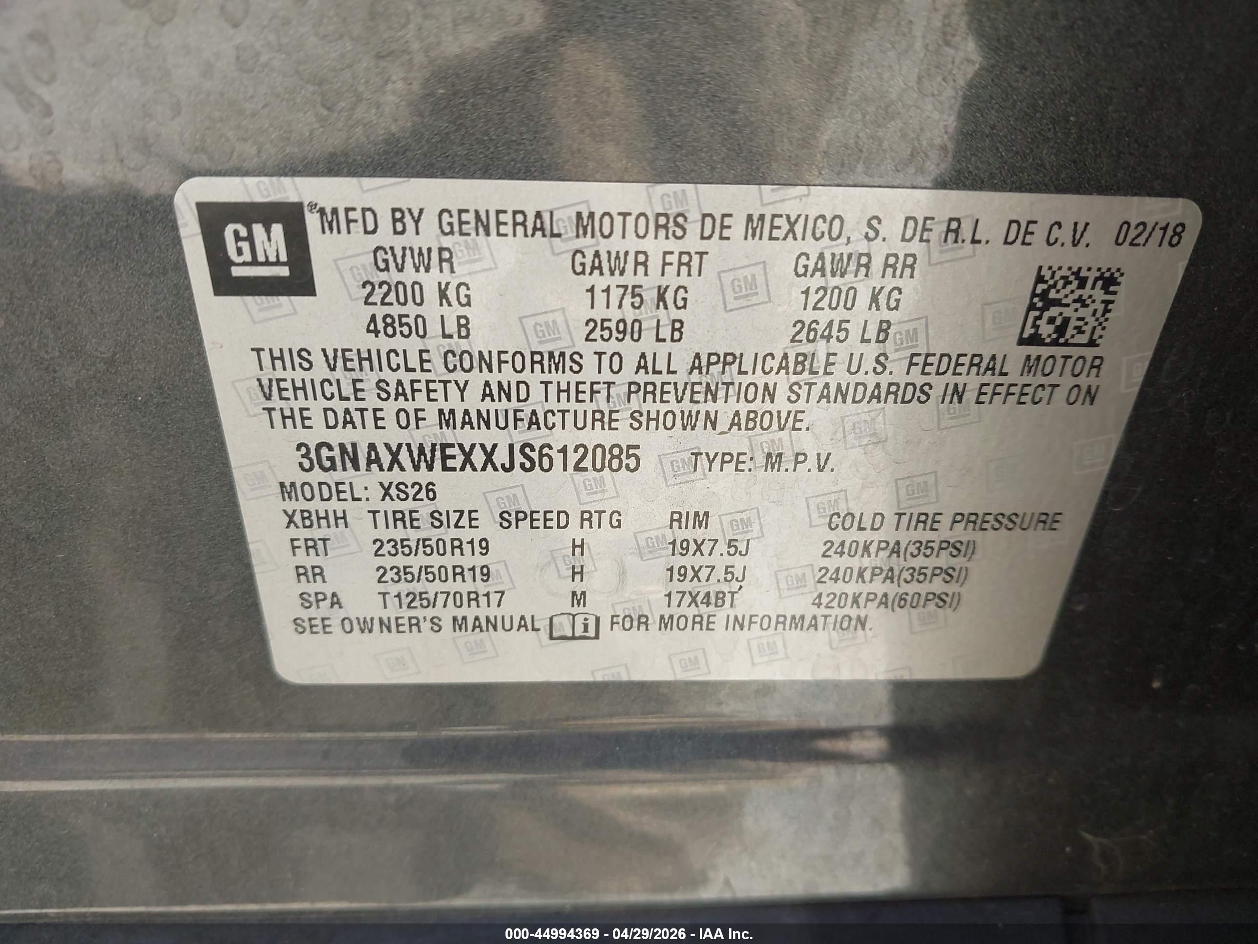 CHEVROLET EQUINOX image 9