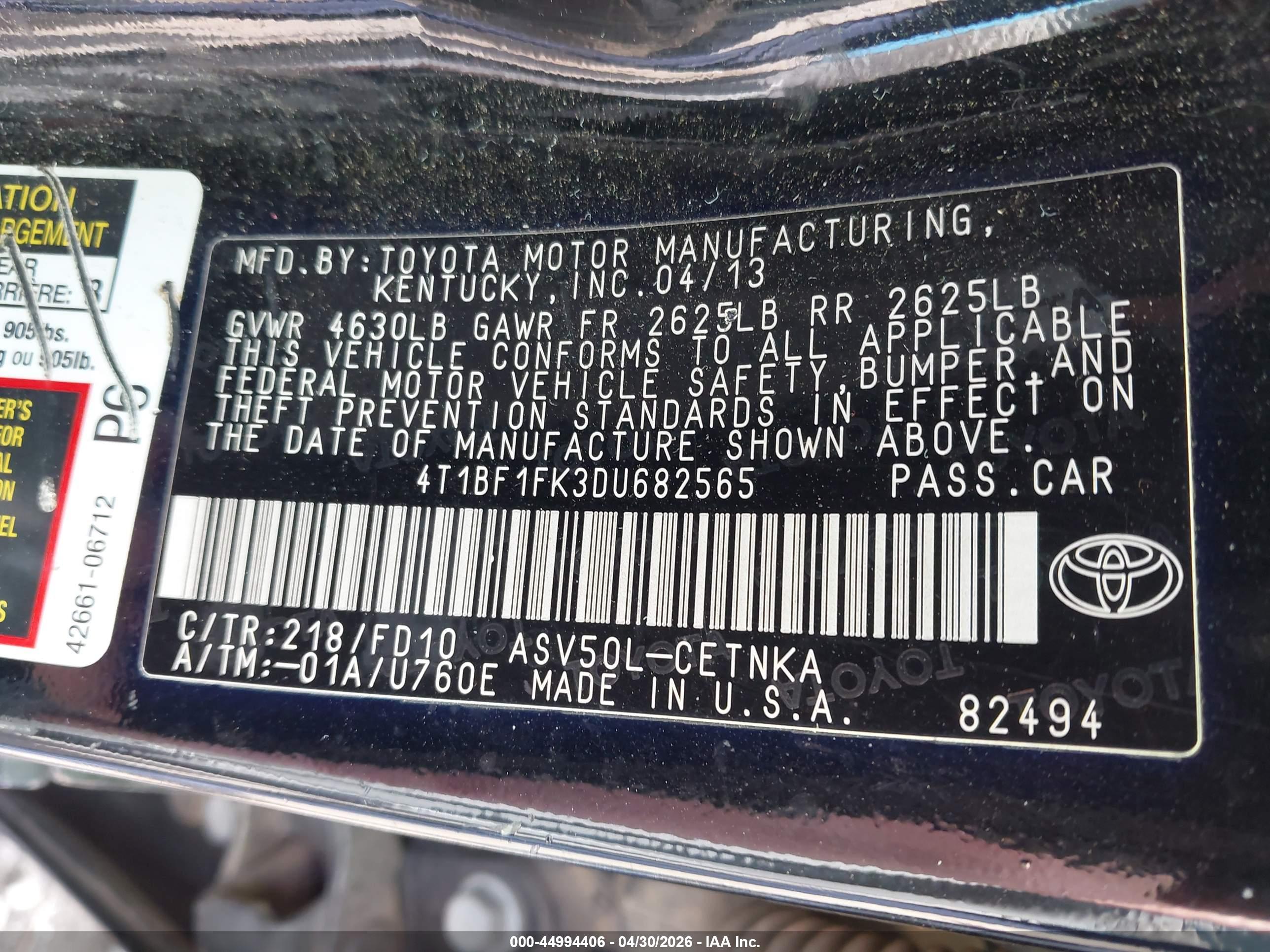 TOYOTA CAMRY image 9