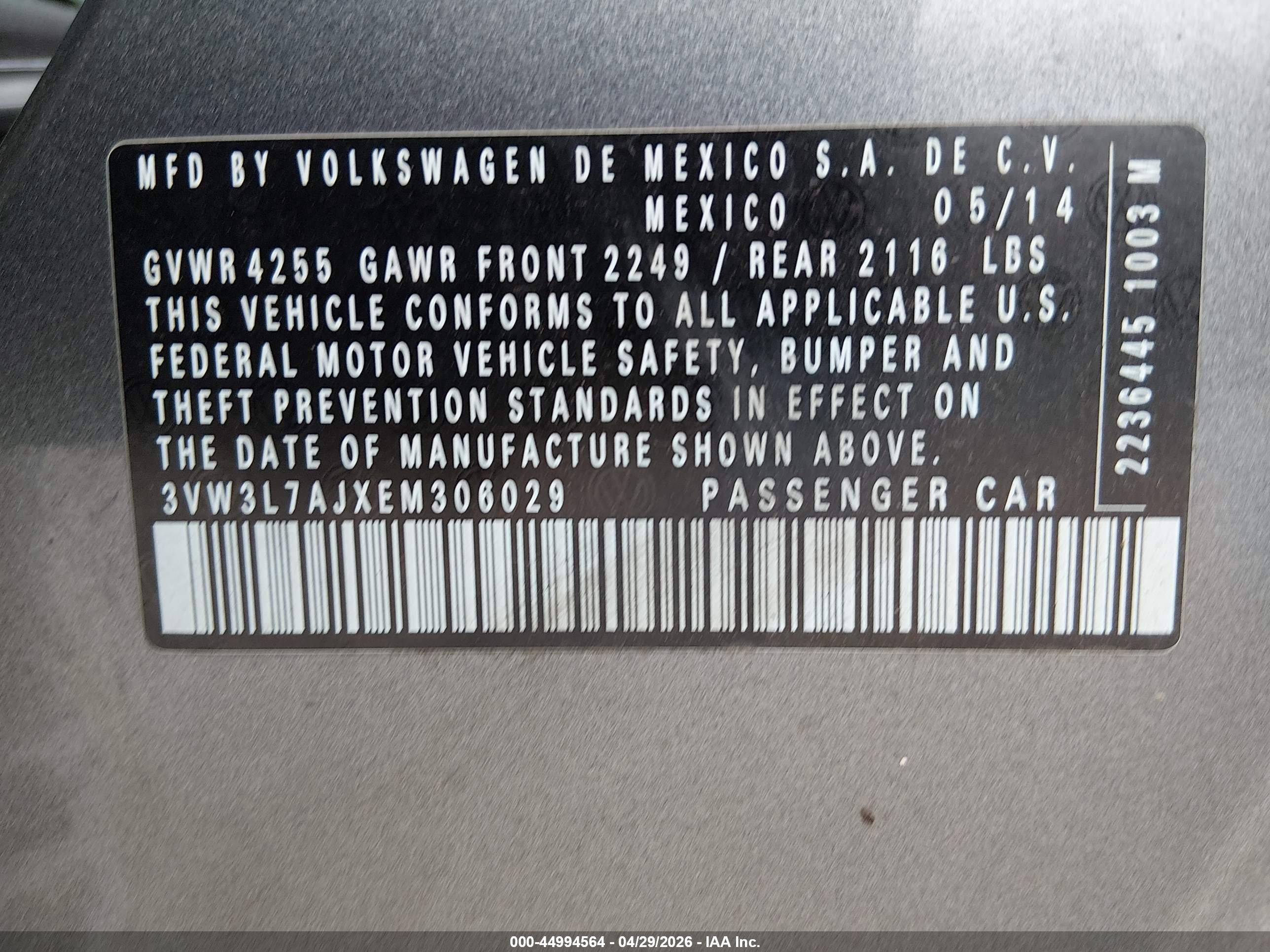 VOLKSWAGEN JETTA image 9