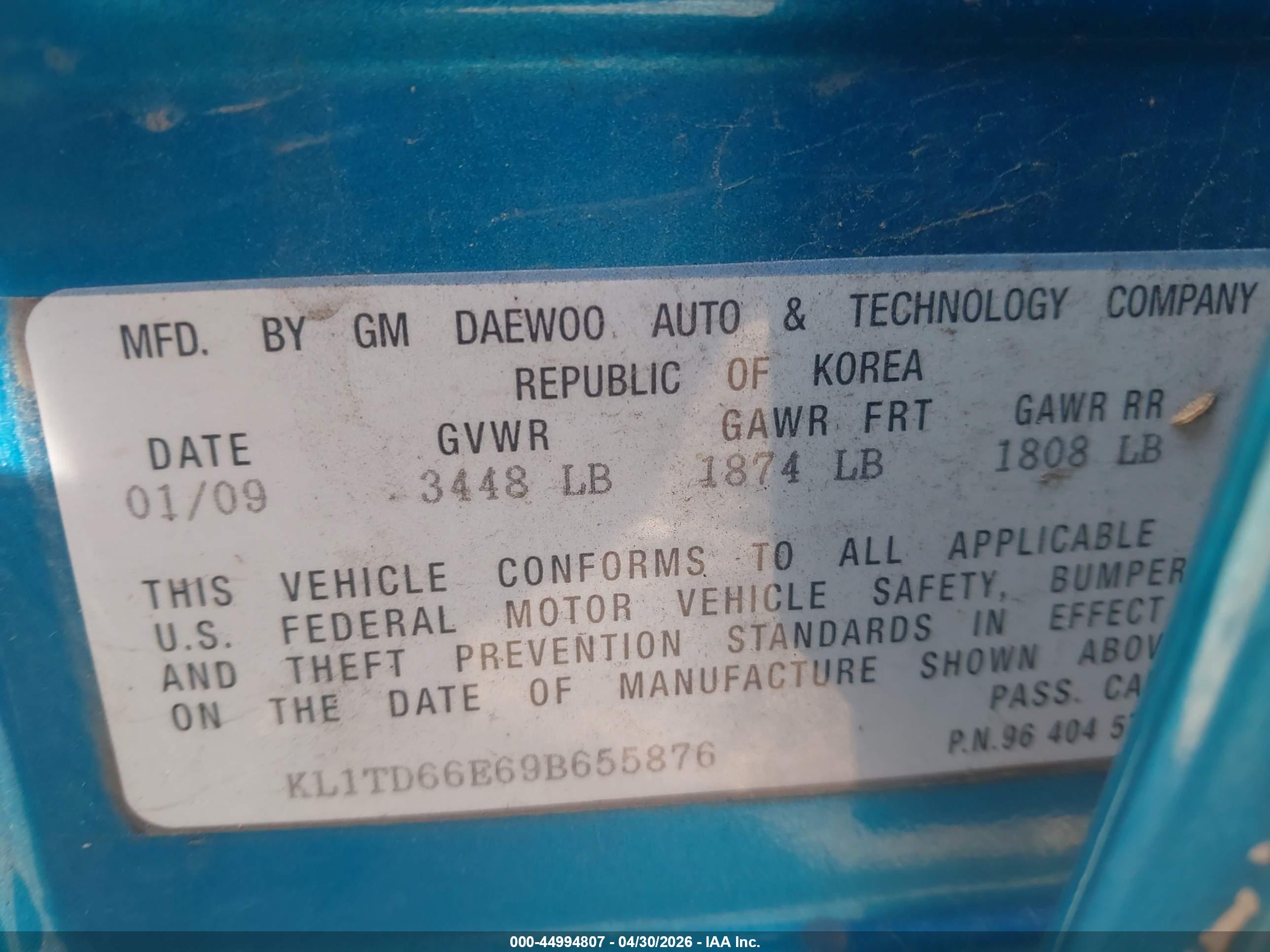 CHEVROLET AVEO image 9