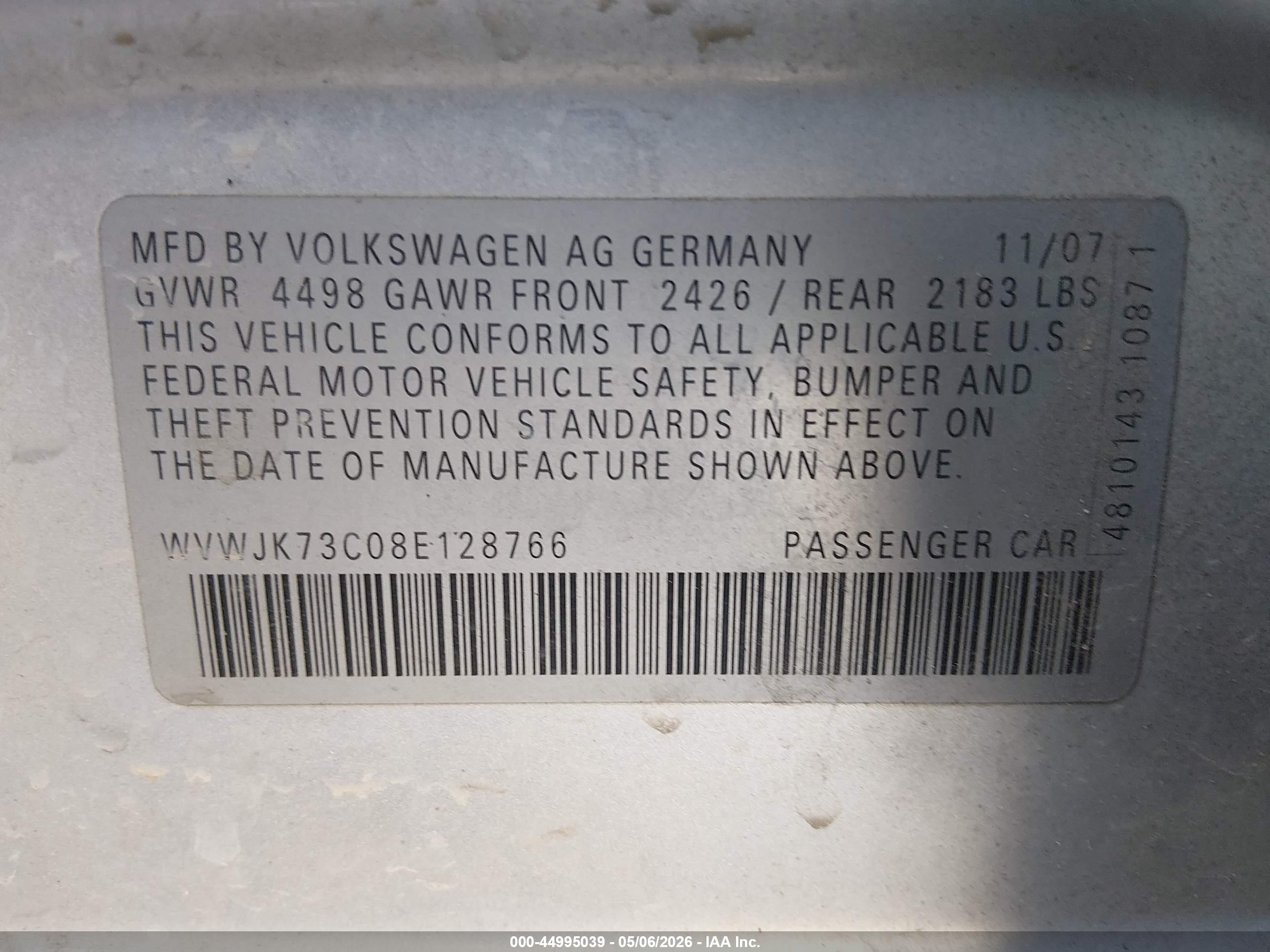 VOLKSWAGEN PASSAT image 9