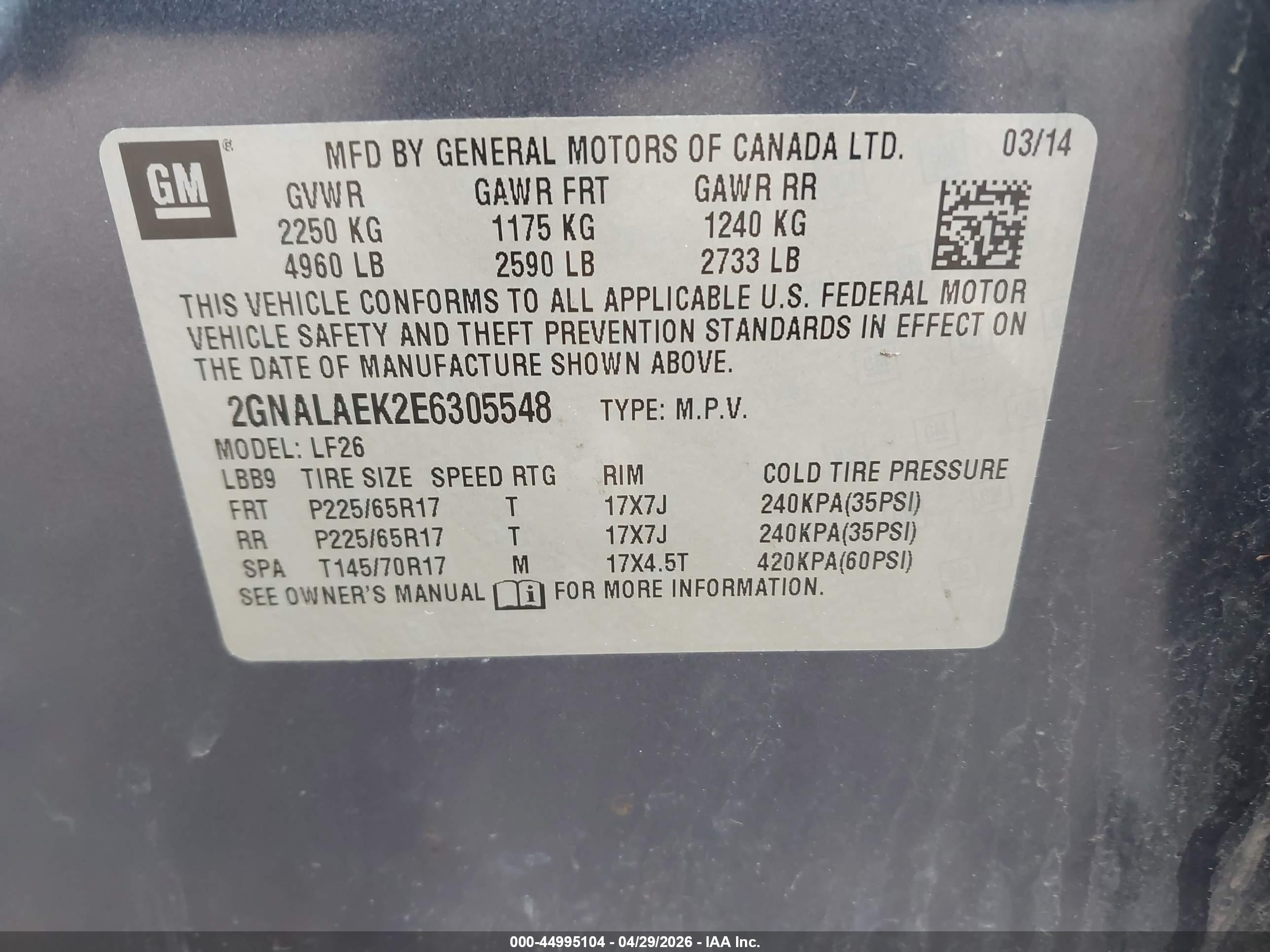 CHEVROLET EQUINOX image 9