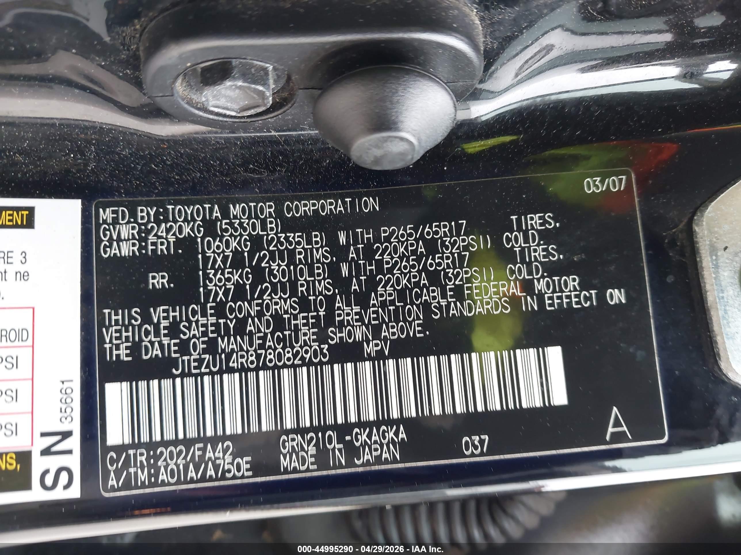 TOYOTA 4RUNNER image 9