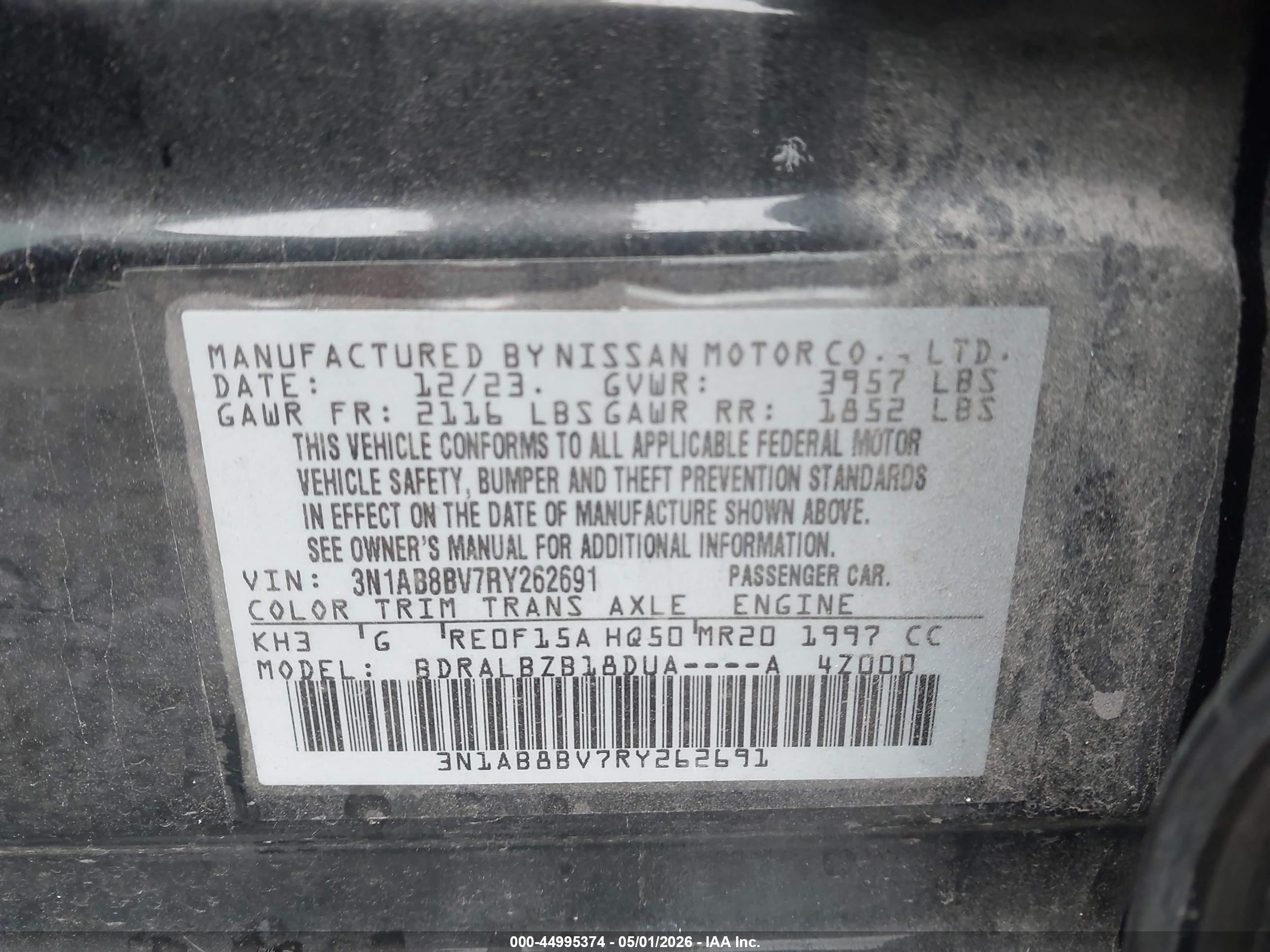 NISSAN SENTRA image 9