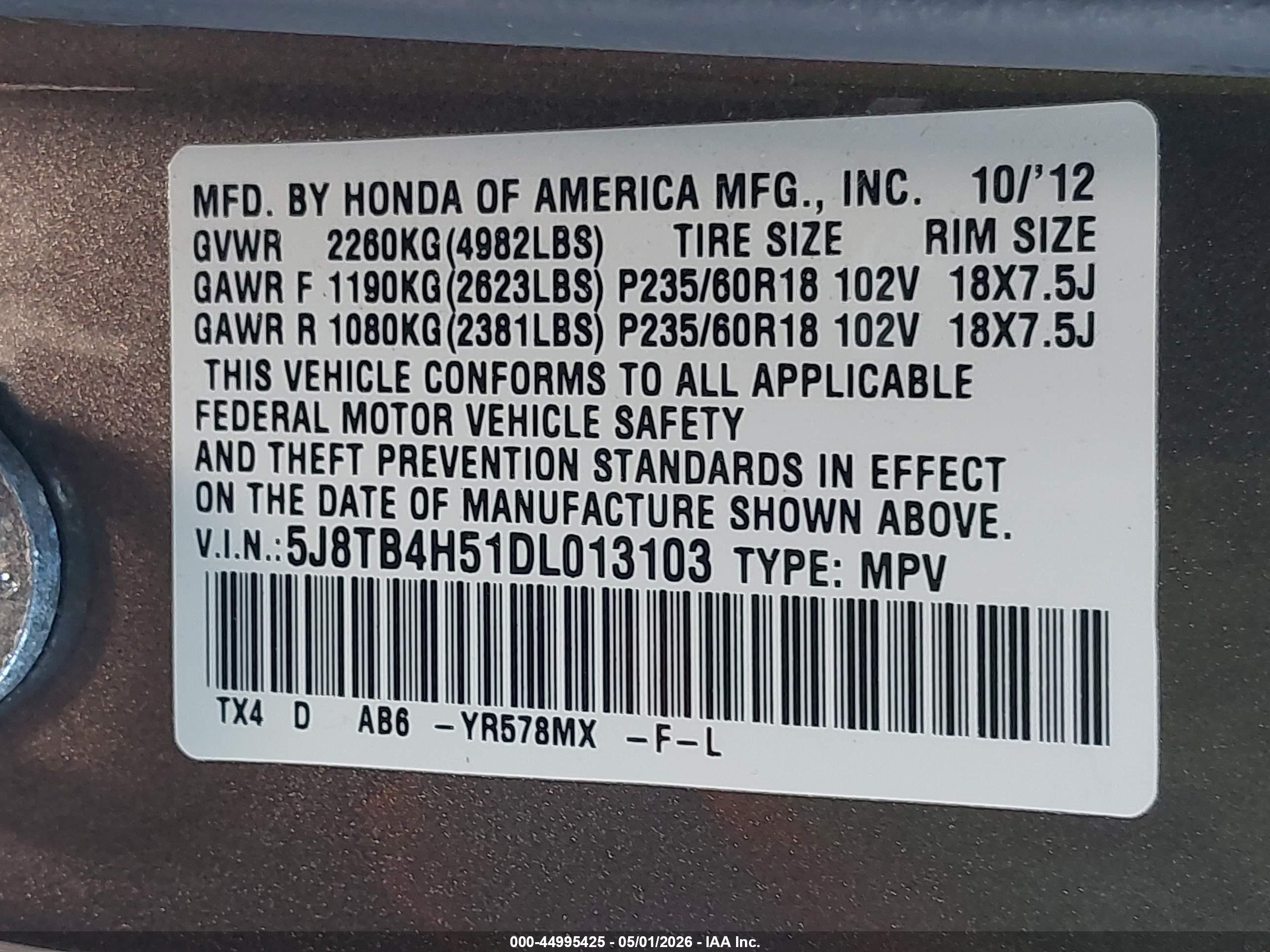 ACURA RDX image 9