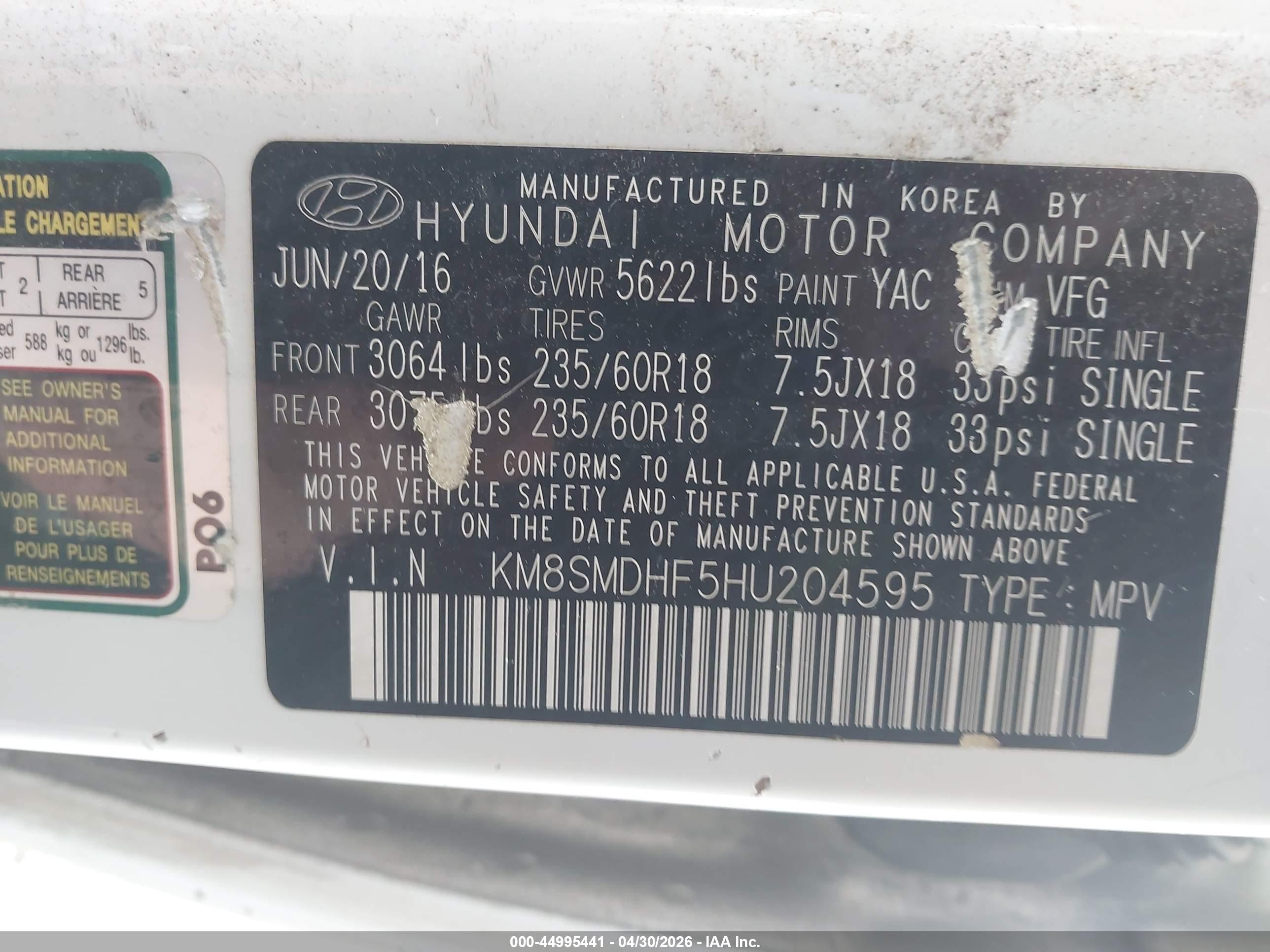 HYUNDAI SANTA image 9