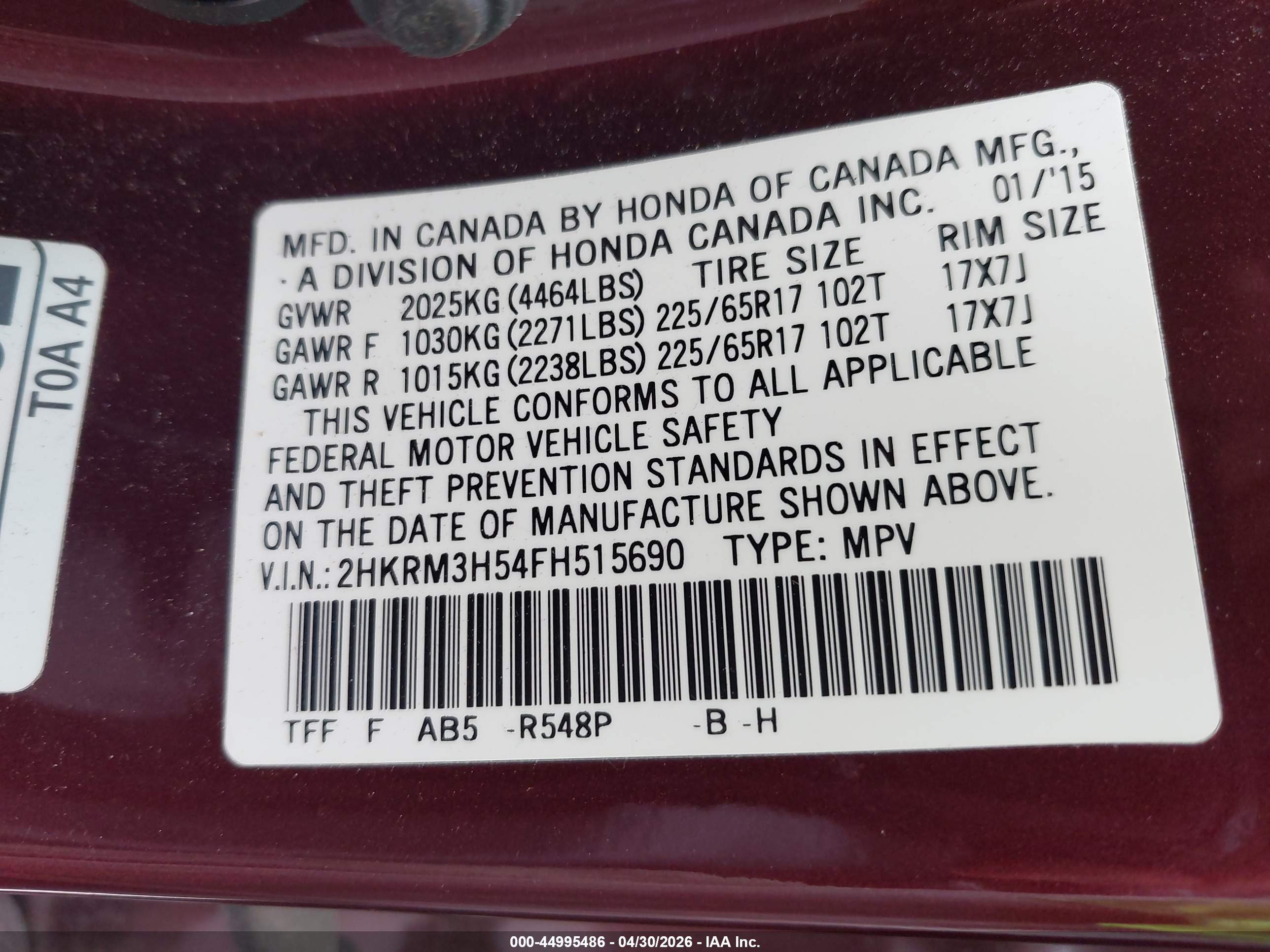 HONDA CR-V image 9