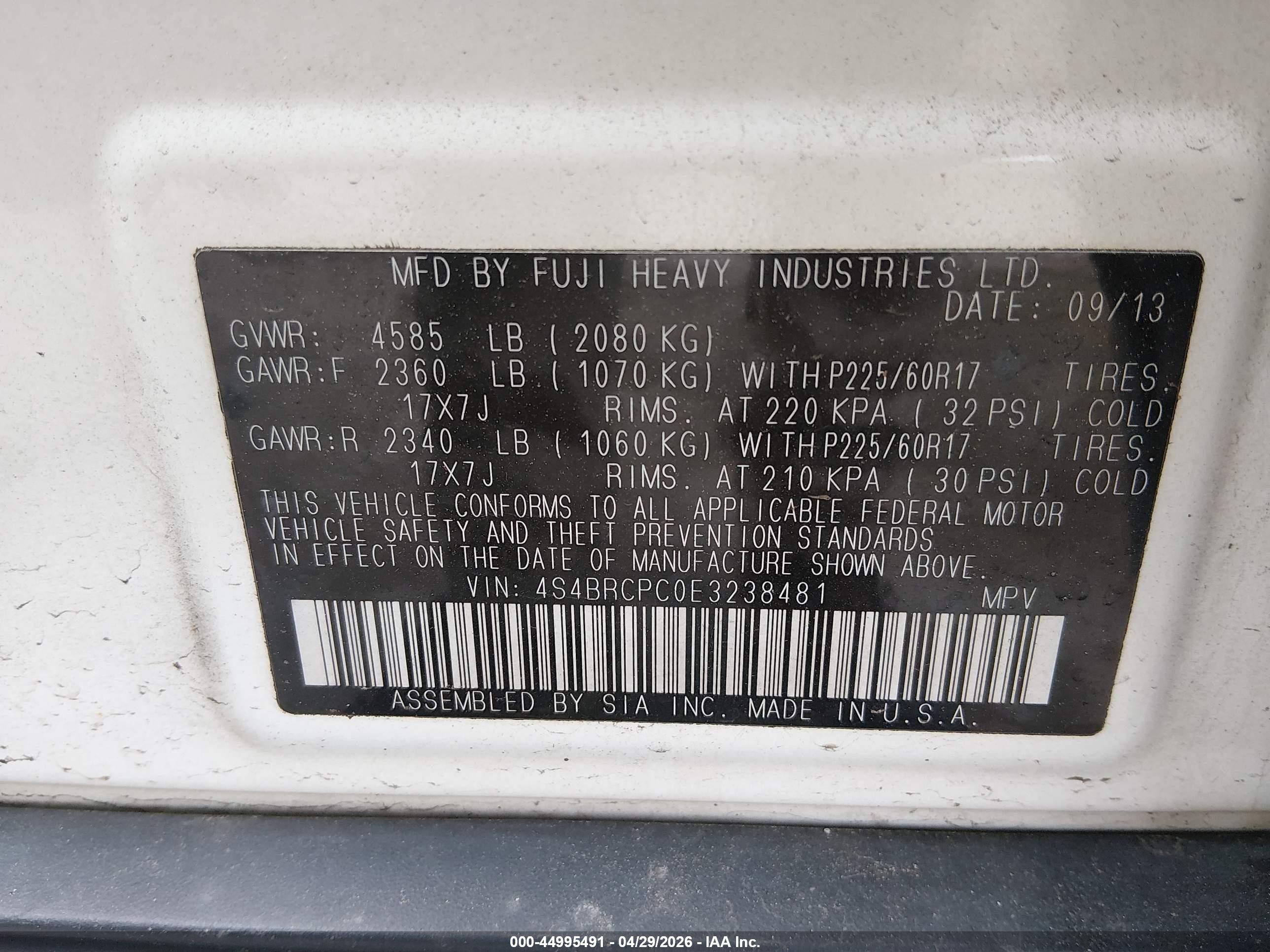 SUBARU OUTBACK image 9
