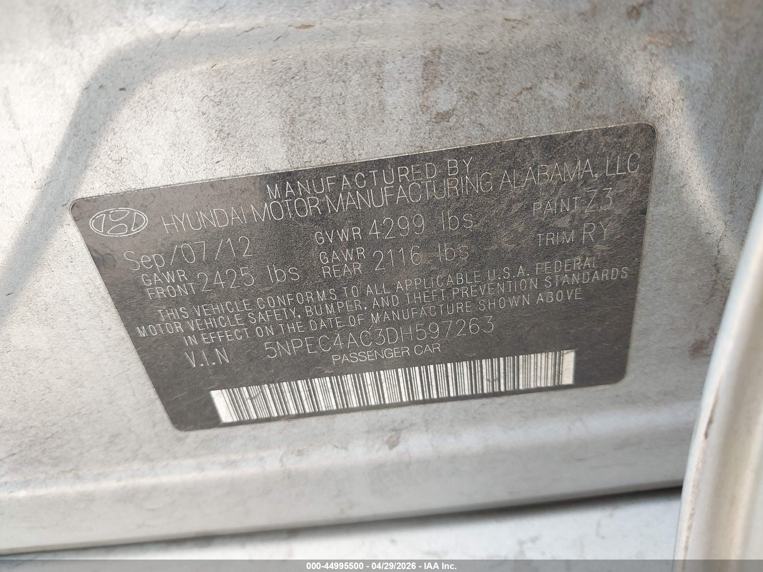 HYUNDAI SONATA image 9