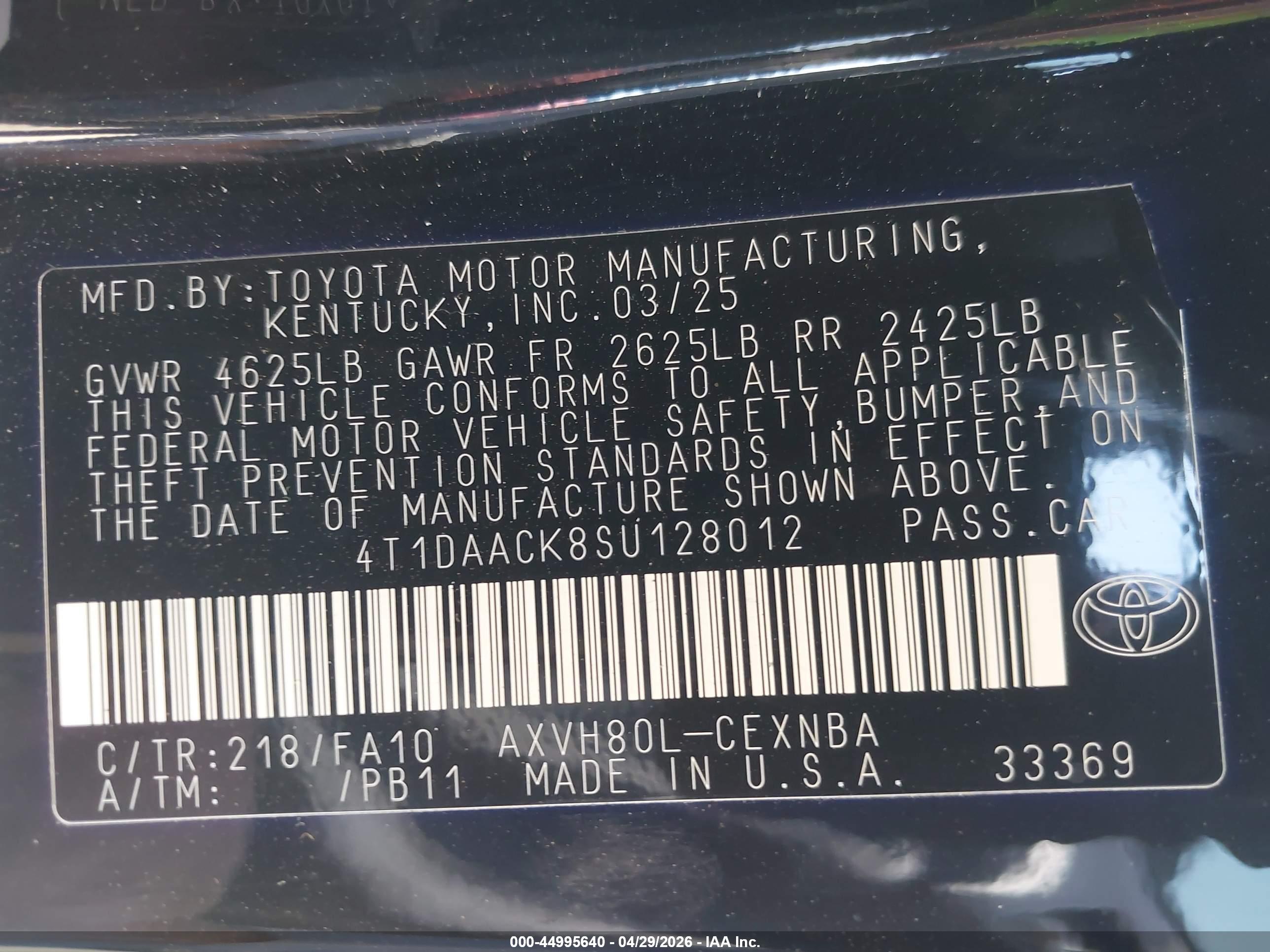 TOYOTA CAMRY image 9