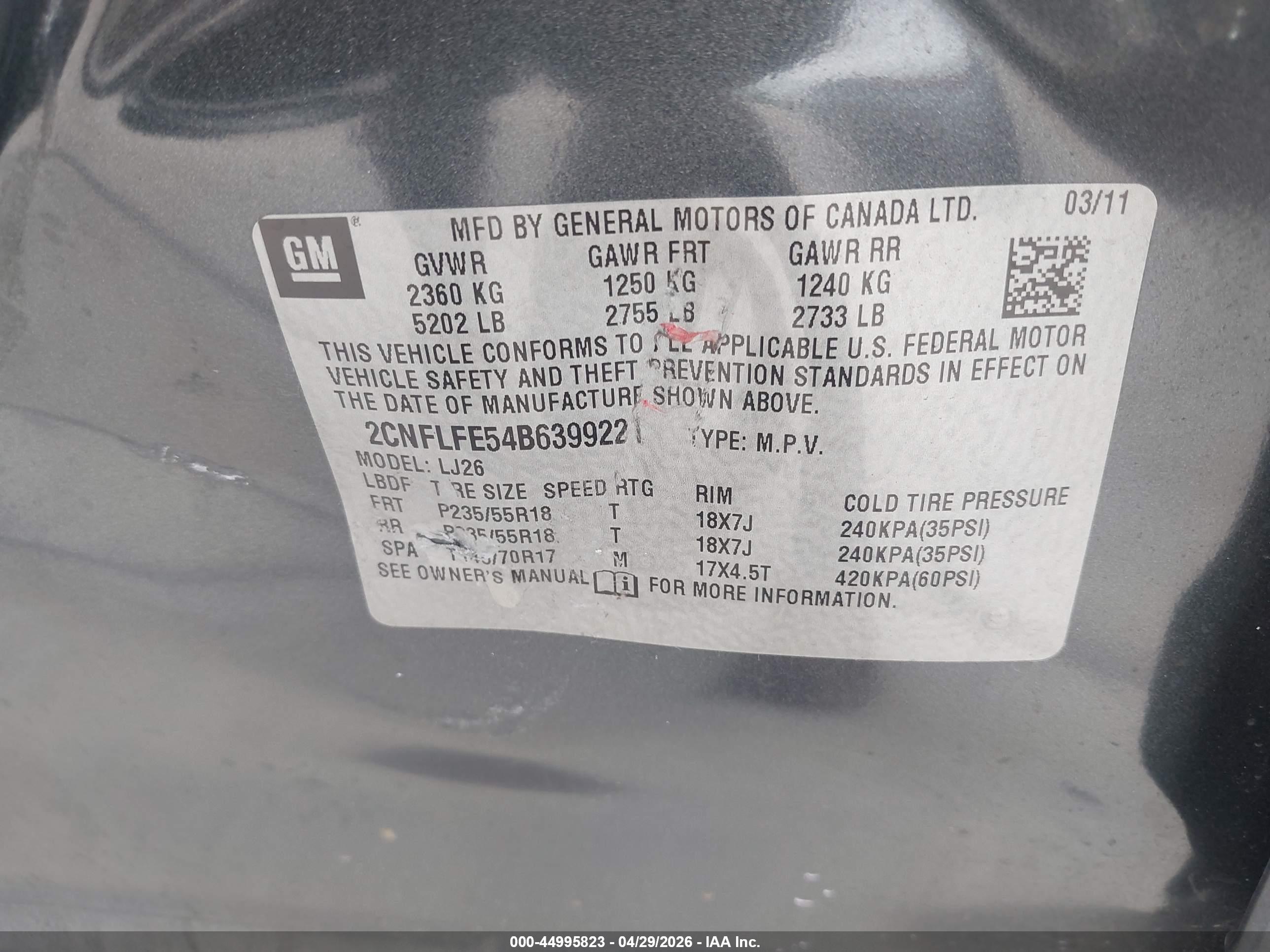 CHEVROLET EQUINOX image 9