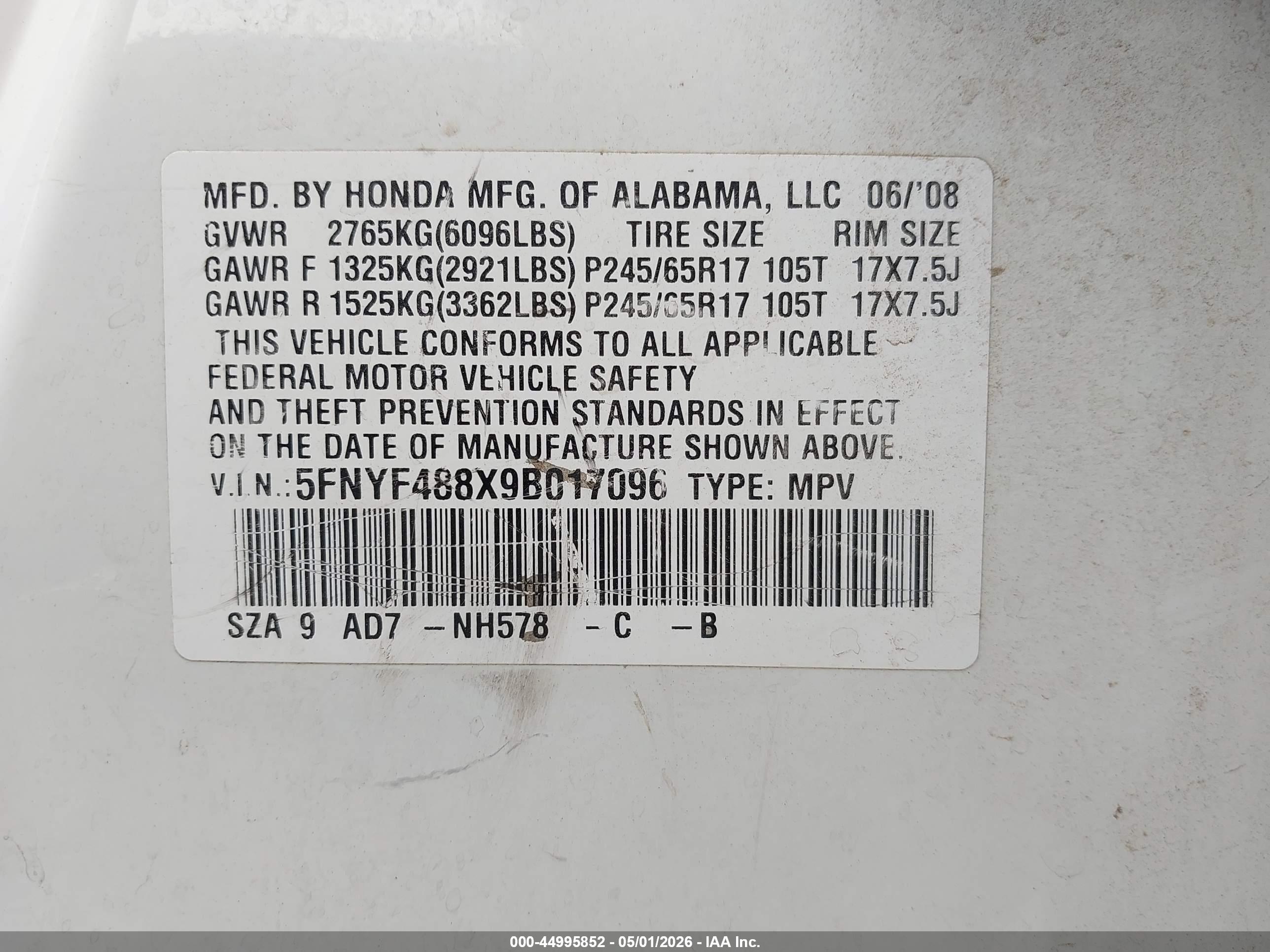 HONDA PILOT image 9