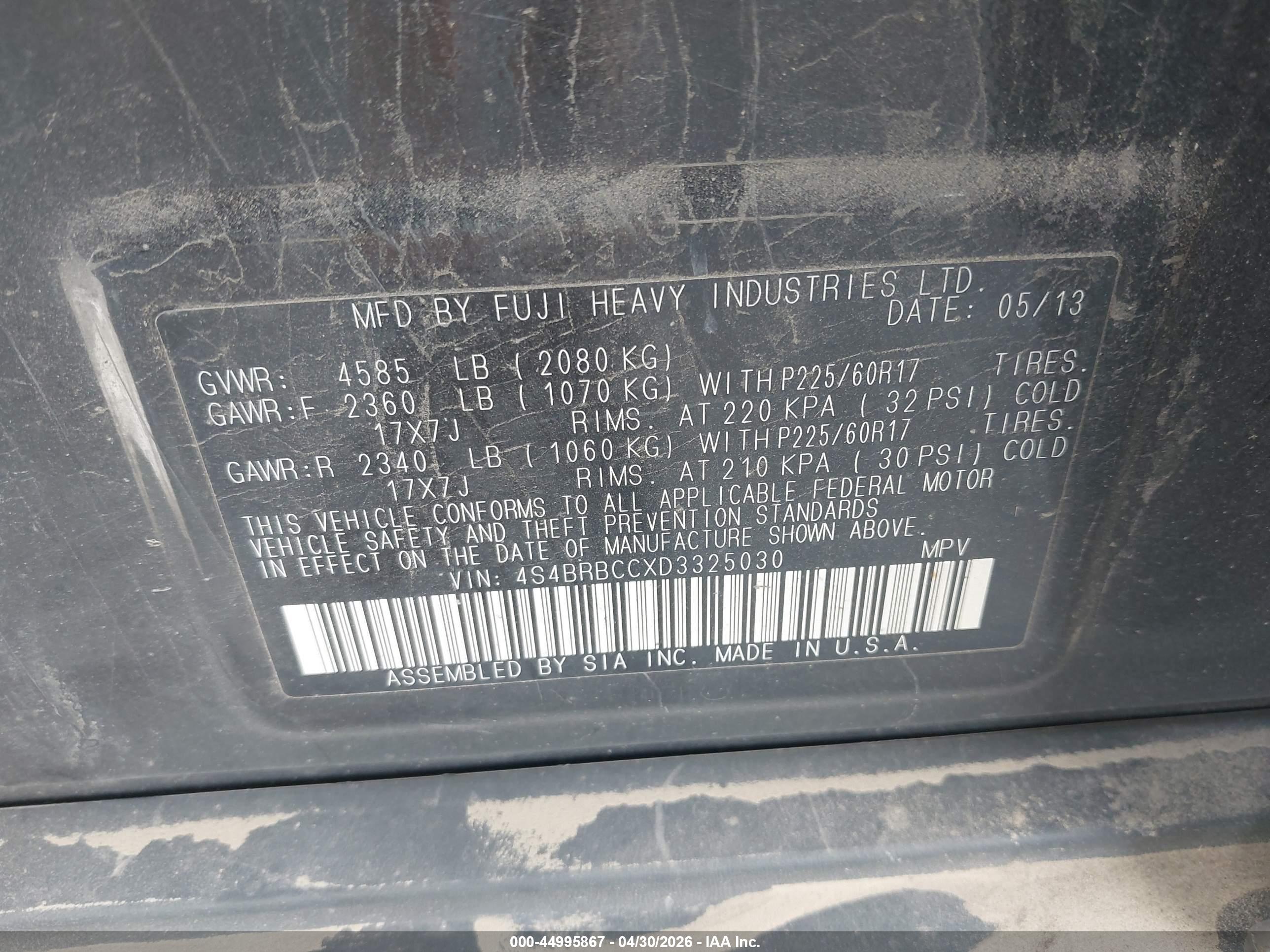 SUBARU OUTBACK image 9