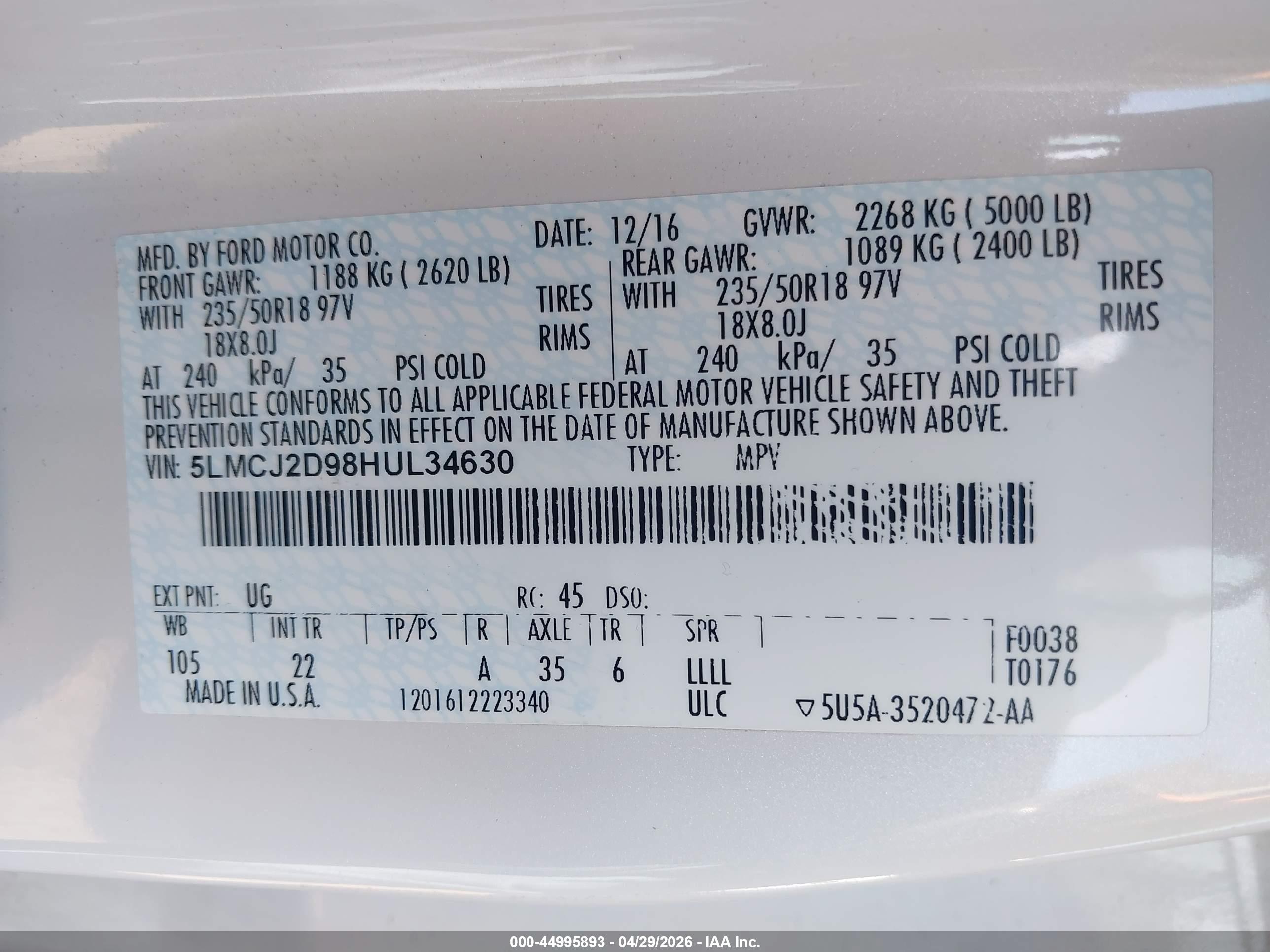 LINCOLN MKC image 9