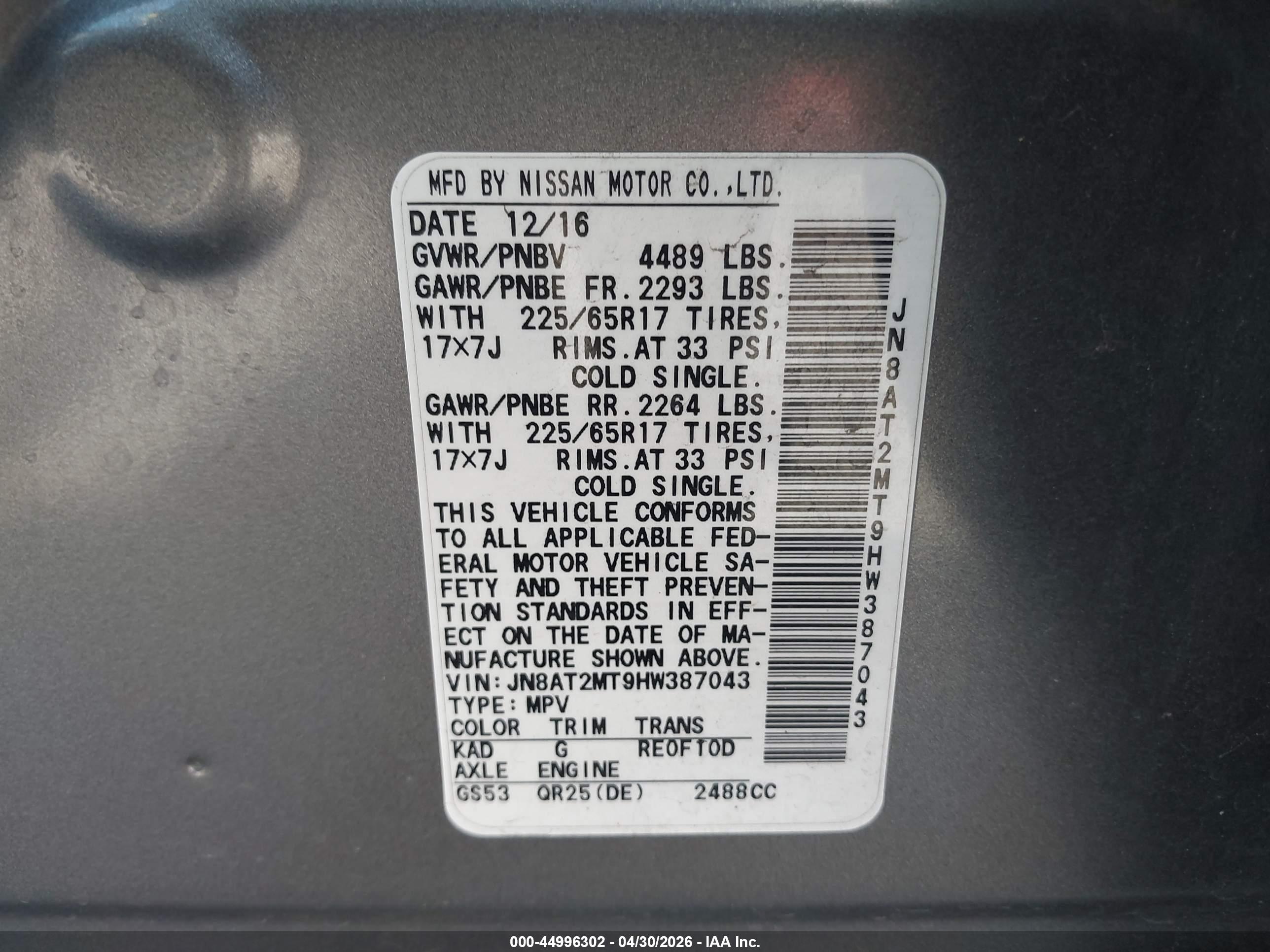NISSAN ROGUE image 9