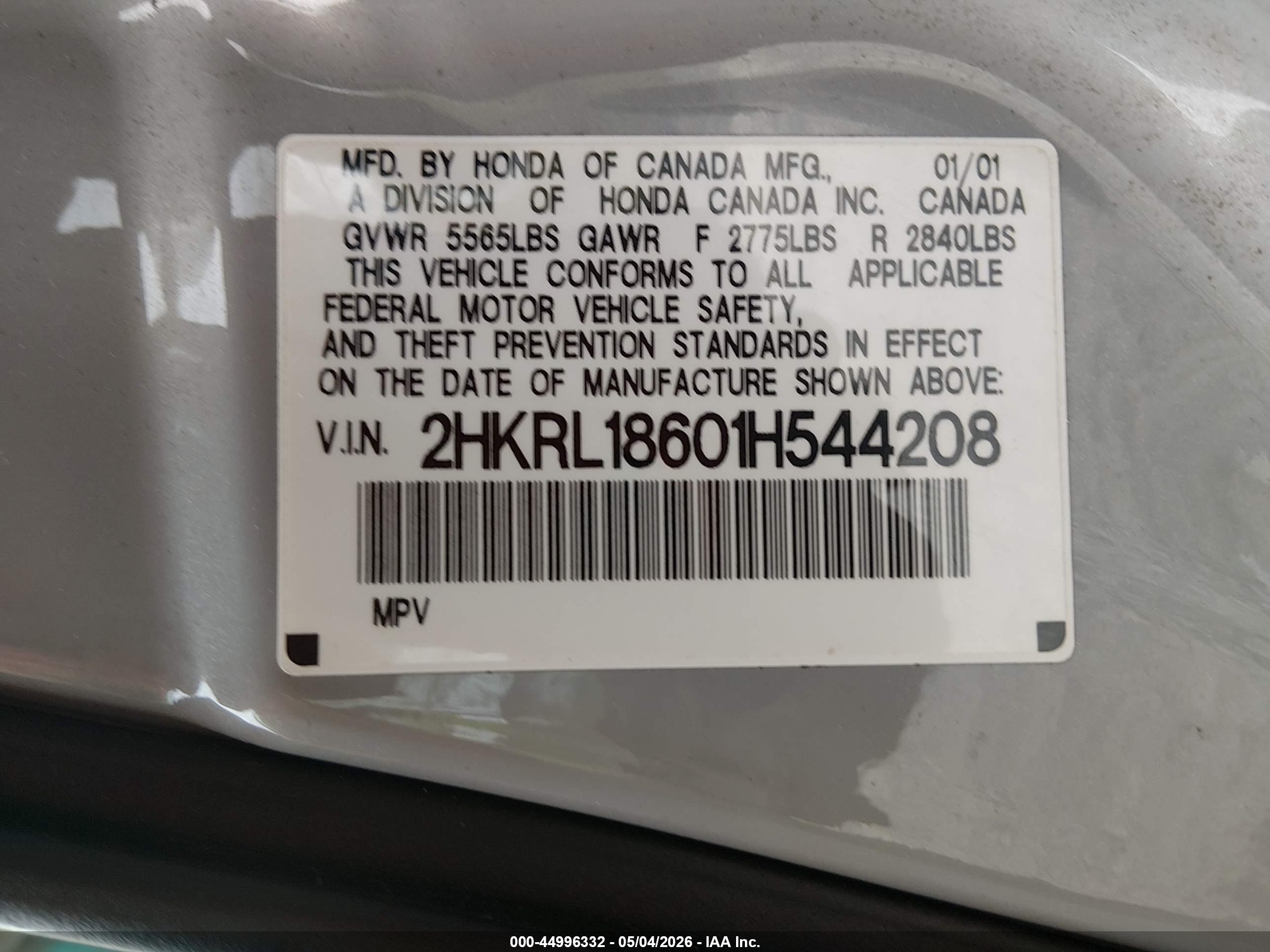 HONDA ODYSSEY image 9