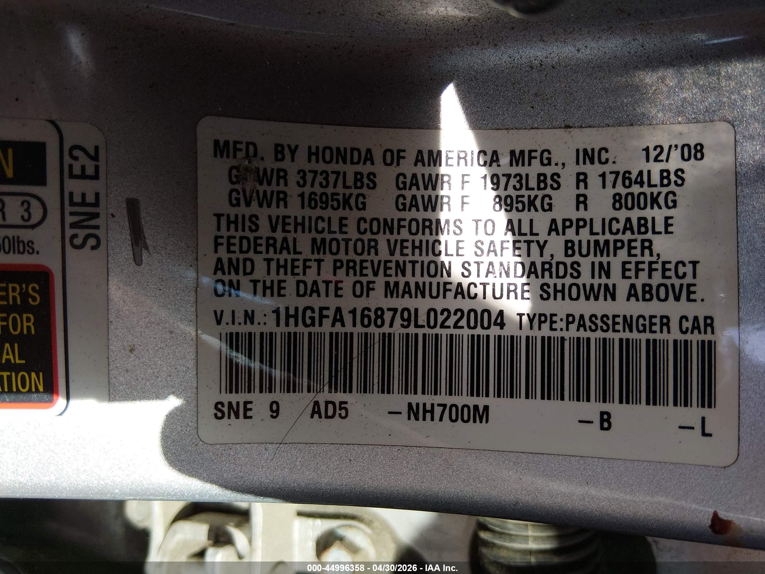 HONDA CIVIC image 9