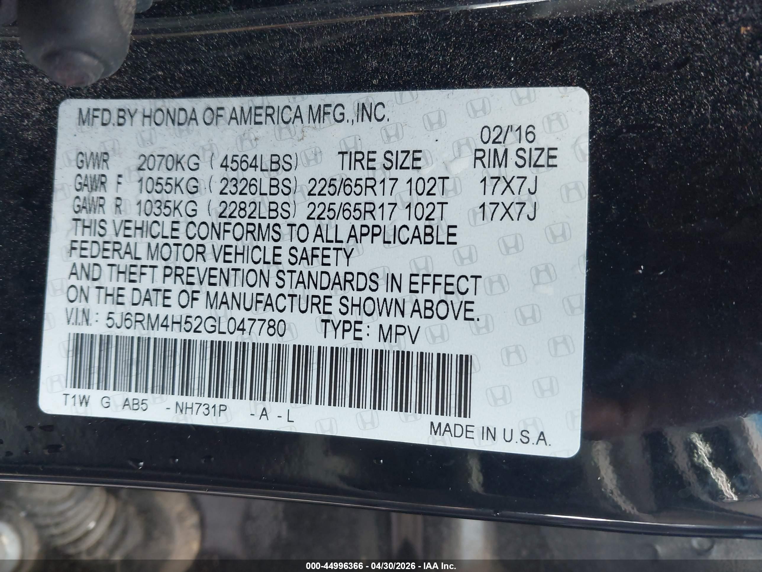 HONDA CR-V image 9