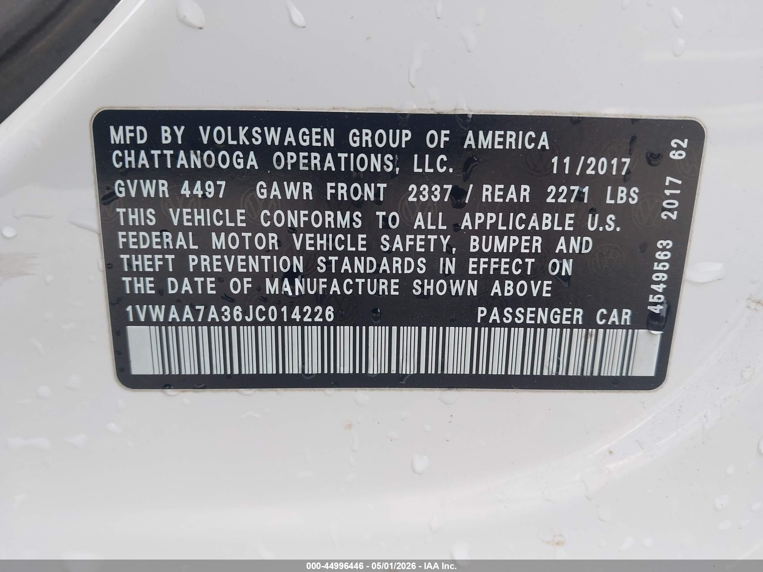 VOLKSWAGEN PASSAT image 9