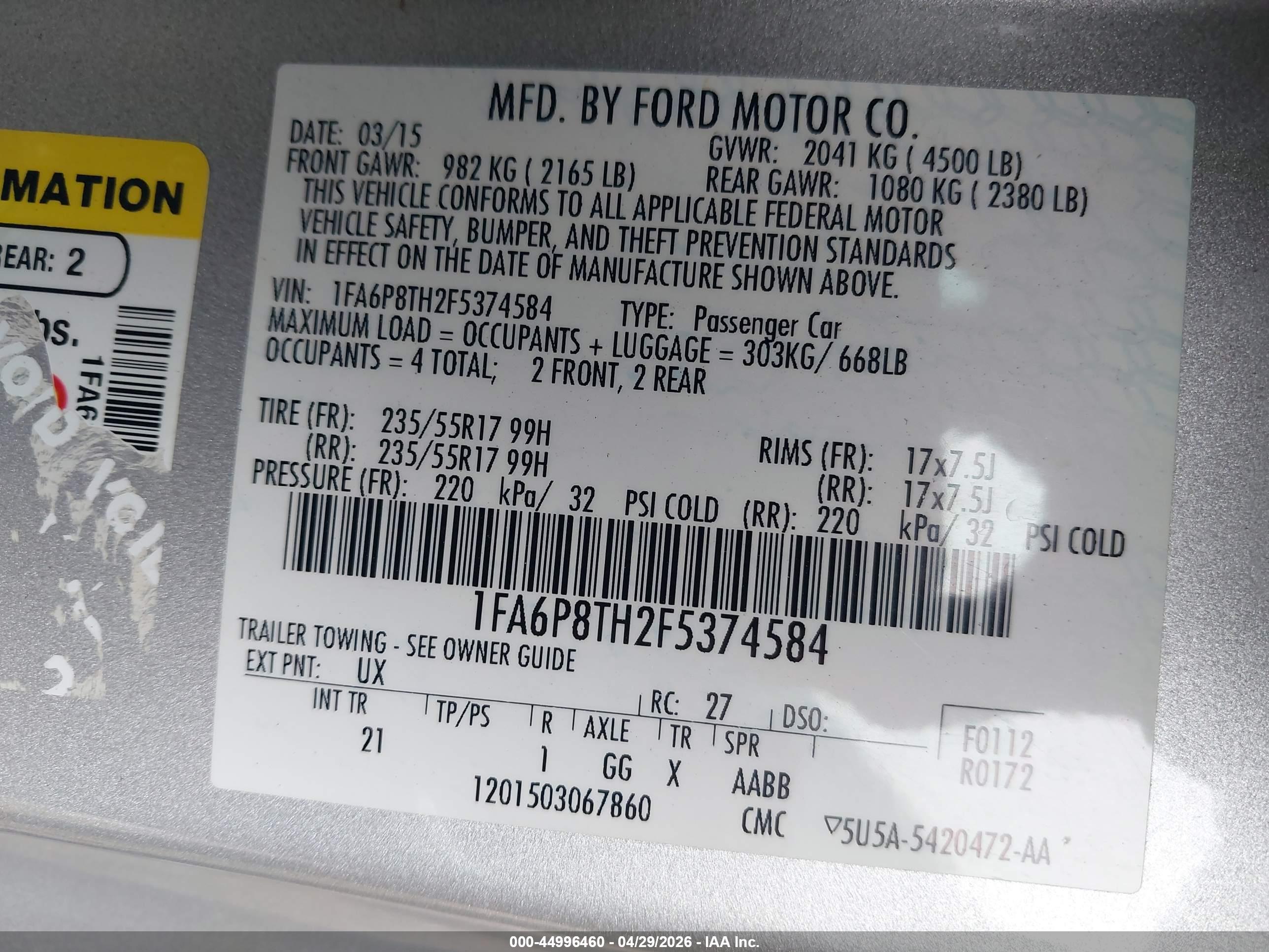 FORD MUSTANG image 9