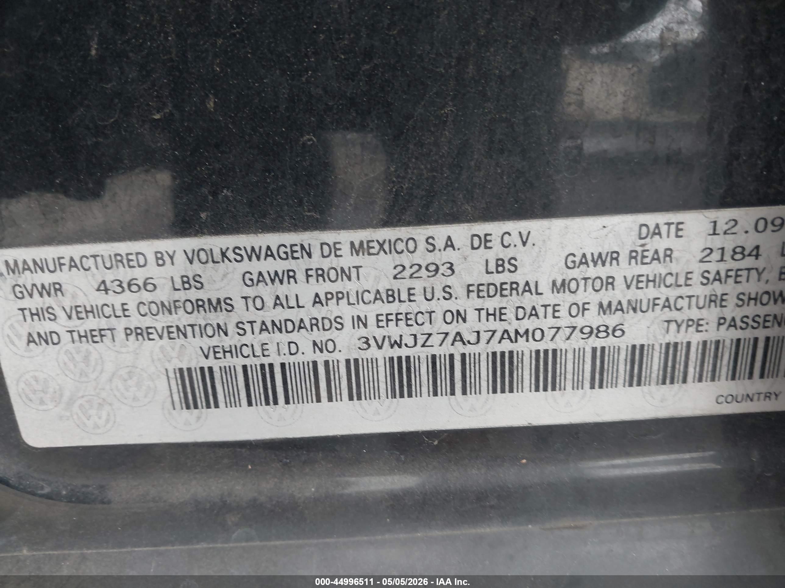 VOLKSWAGEN JETTA image 9