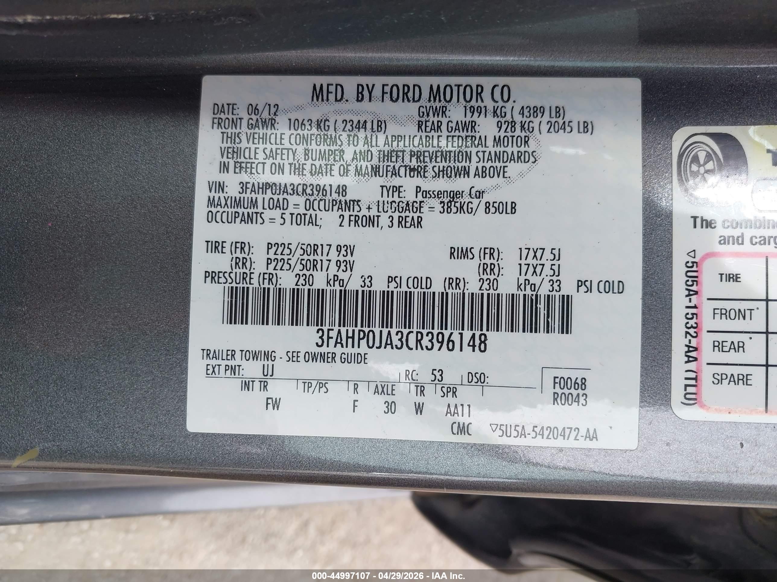 FORD FUSION image 9
