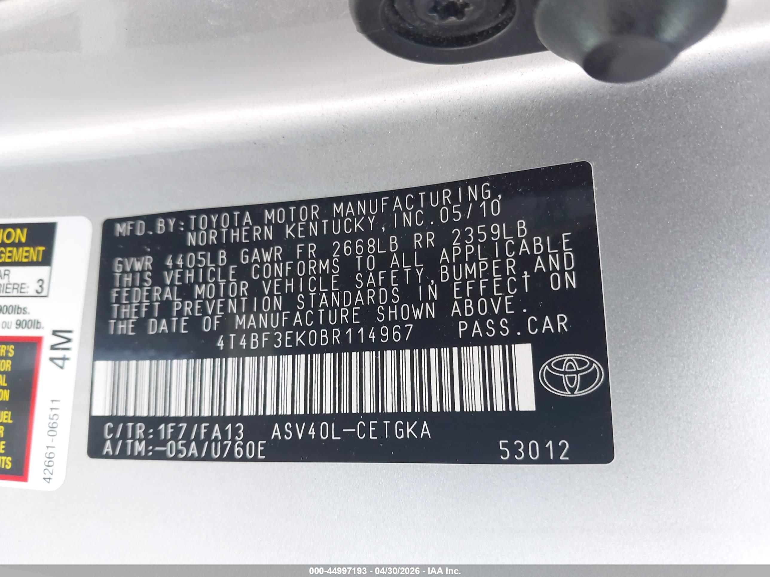 TOYOTA CAMRY image 9