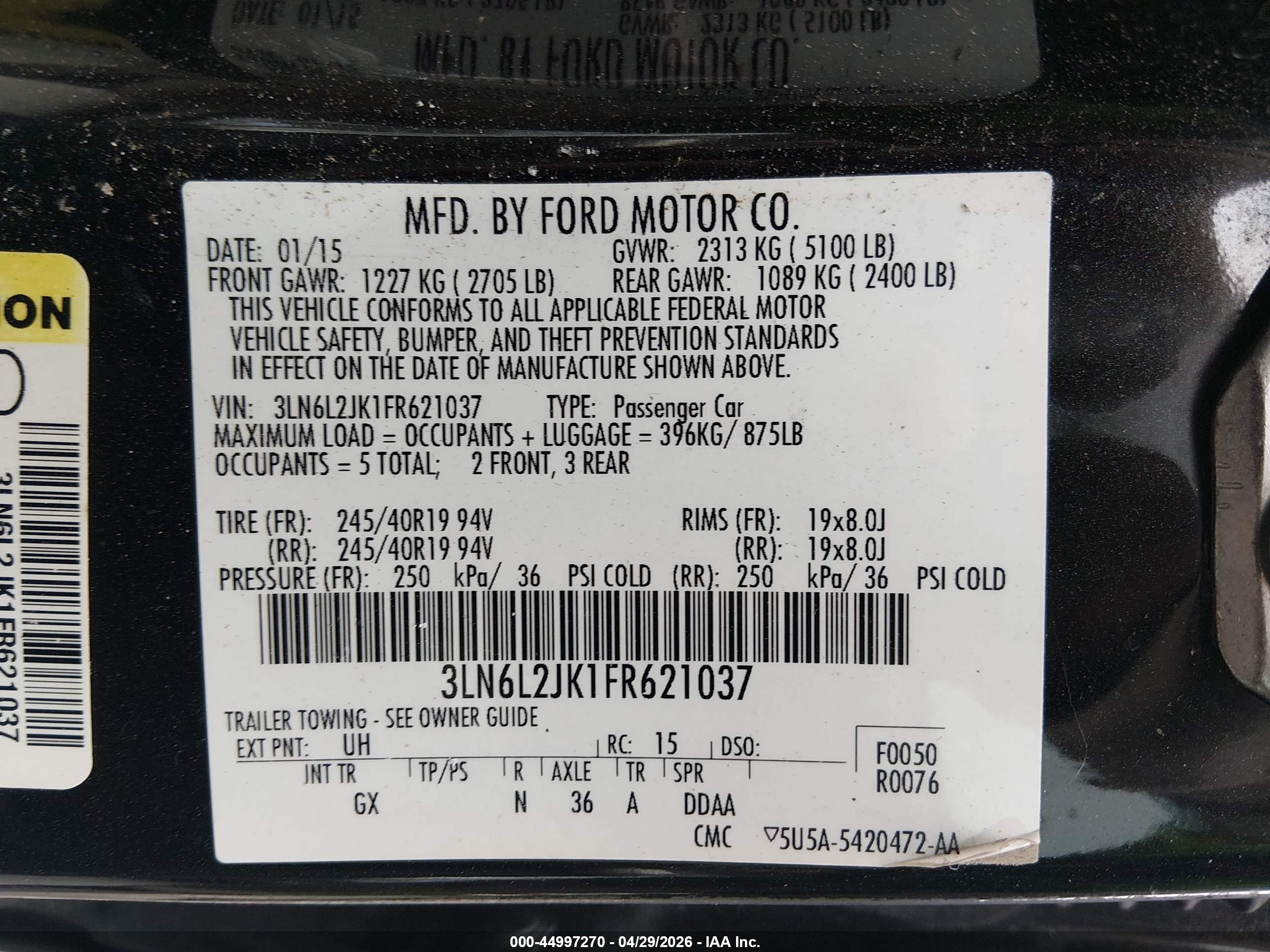 LINCOLN MKZ image 9