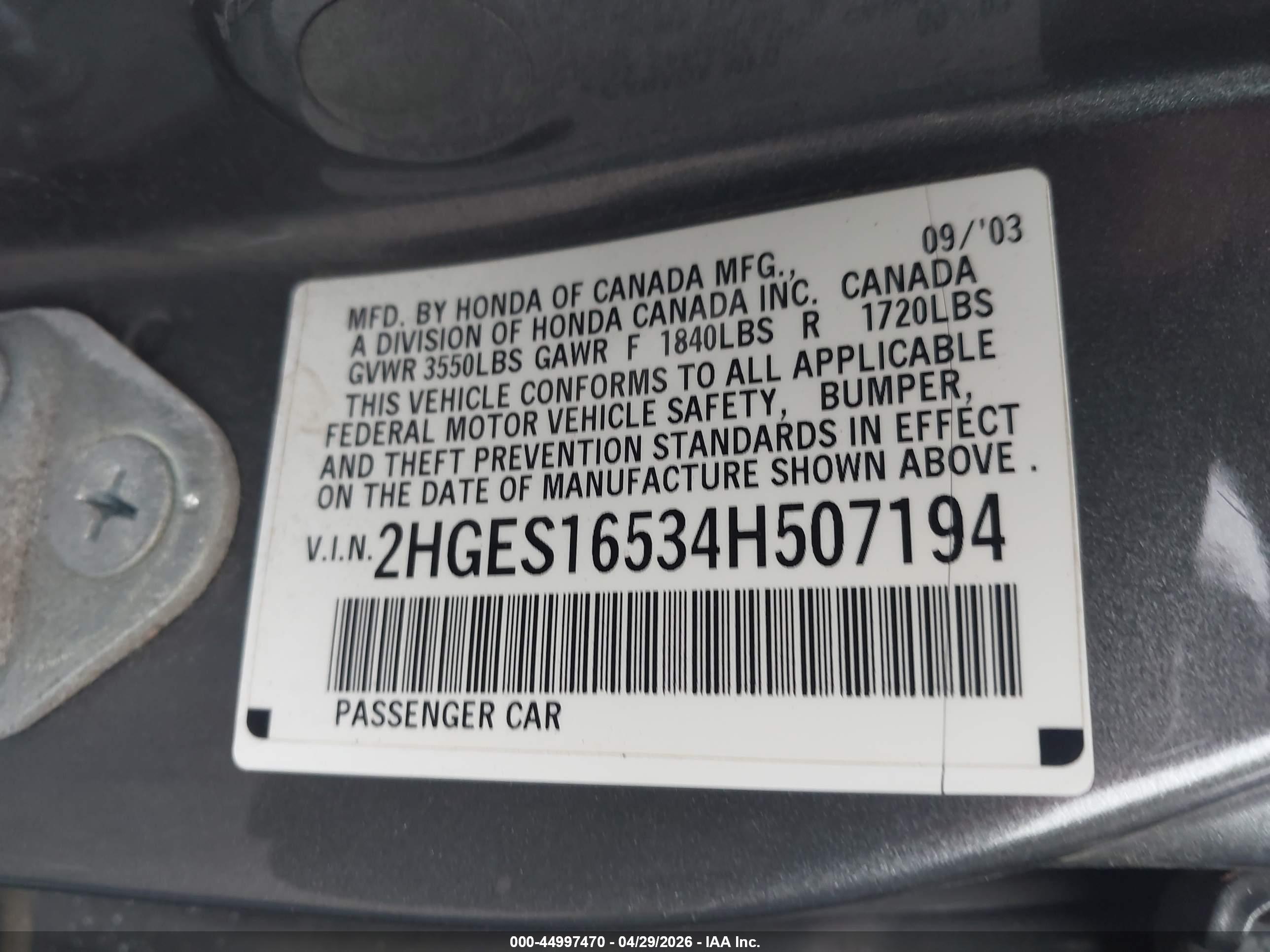 HONDA CIVIC image 9