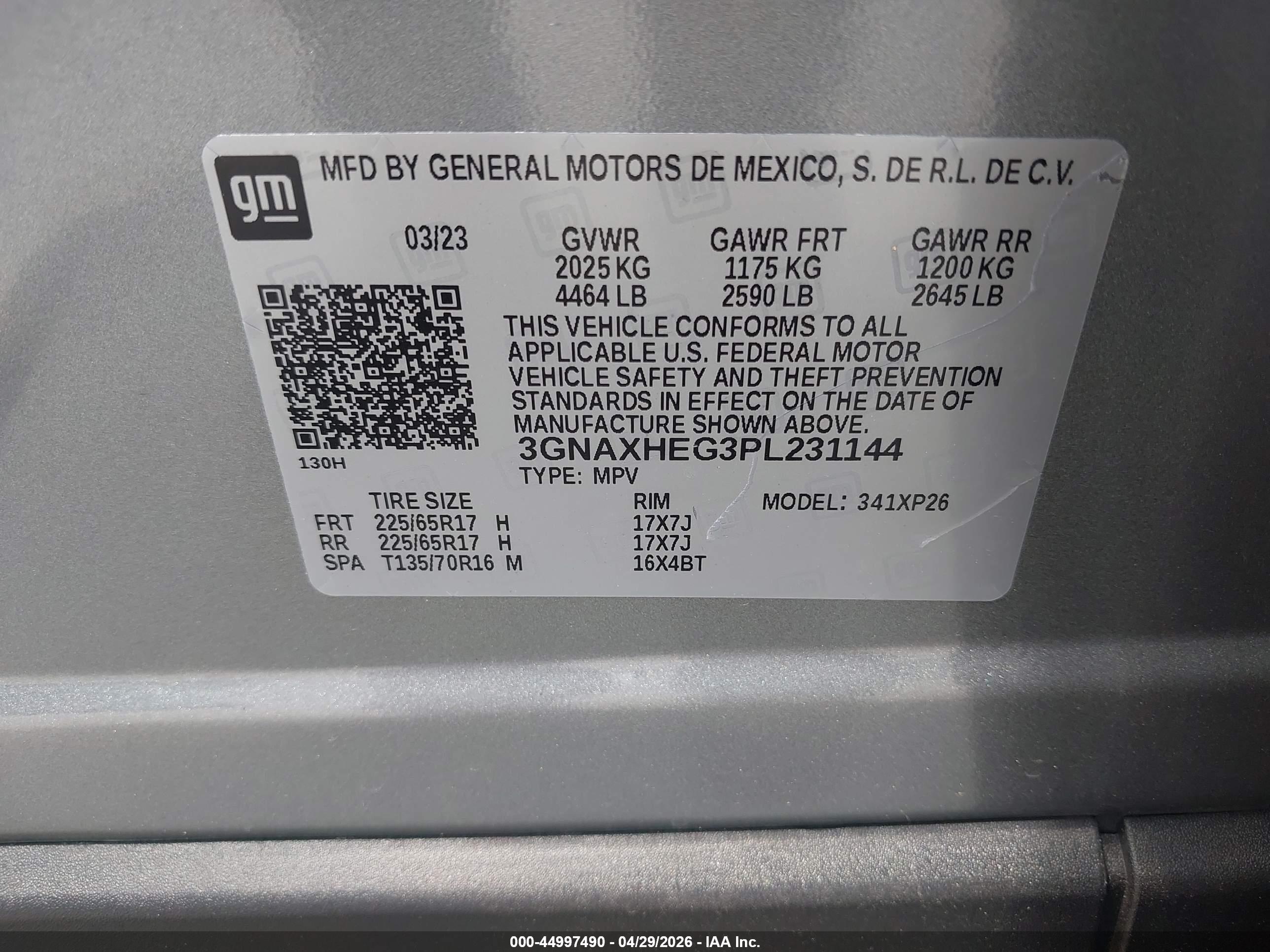 CHEVROLET EQUINOX image 9