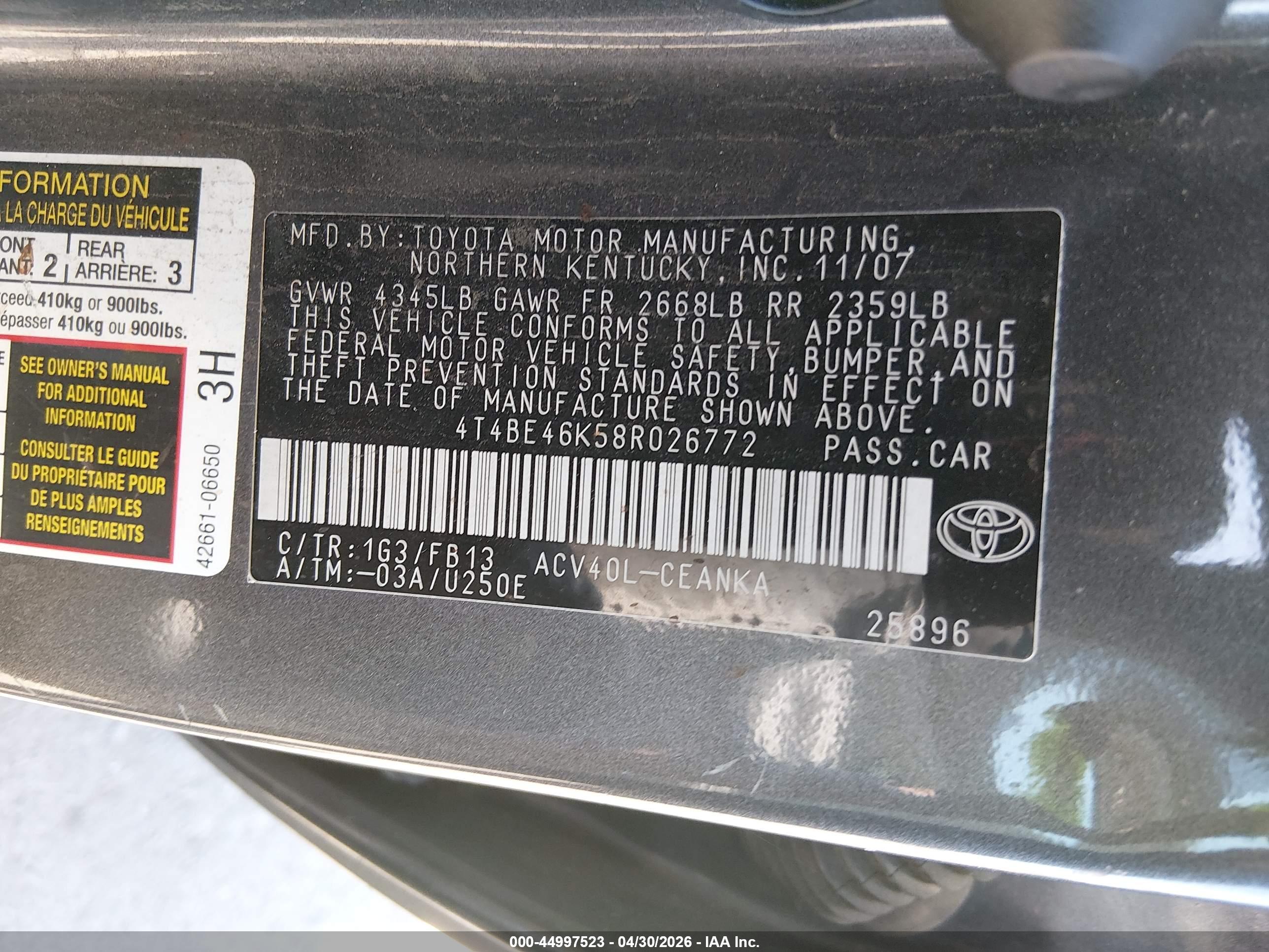 TOYOTA CAMRY image 9