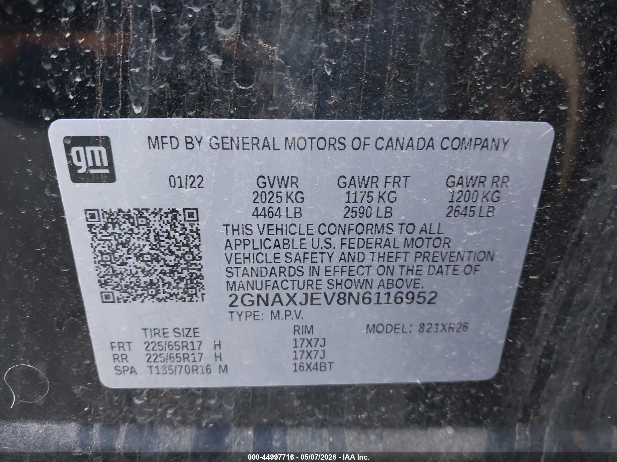 CHEVROLET EQUINOX image 9