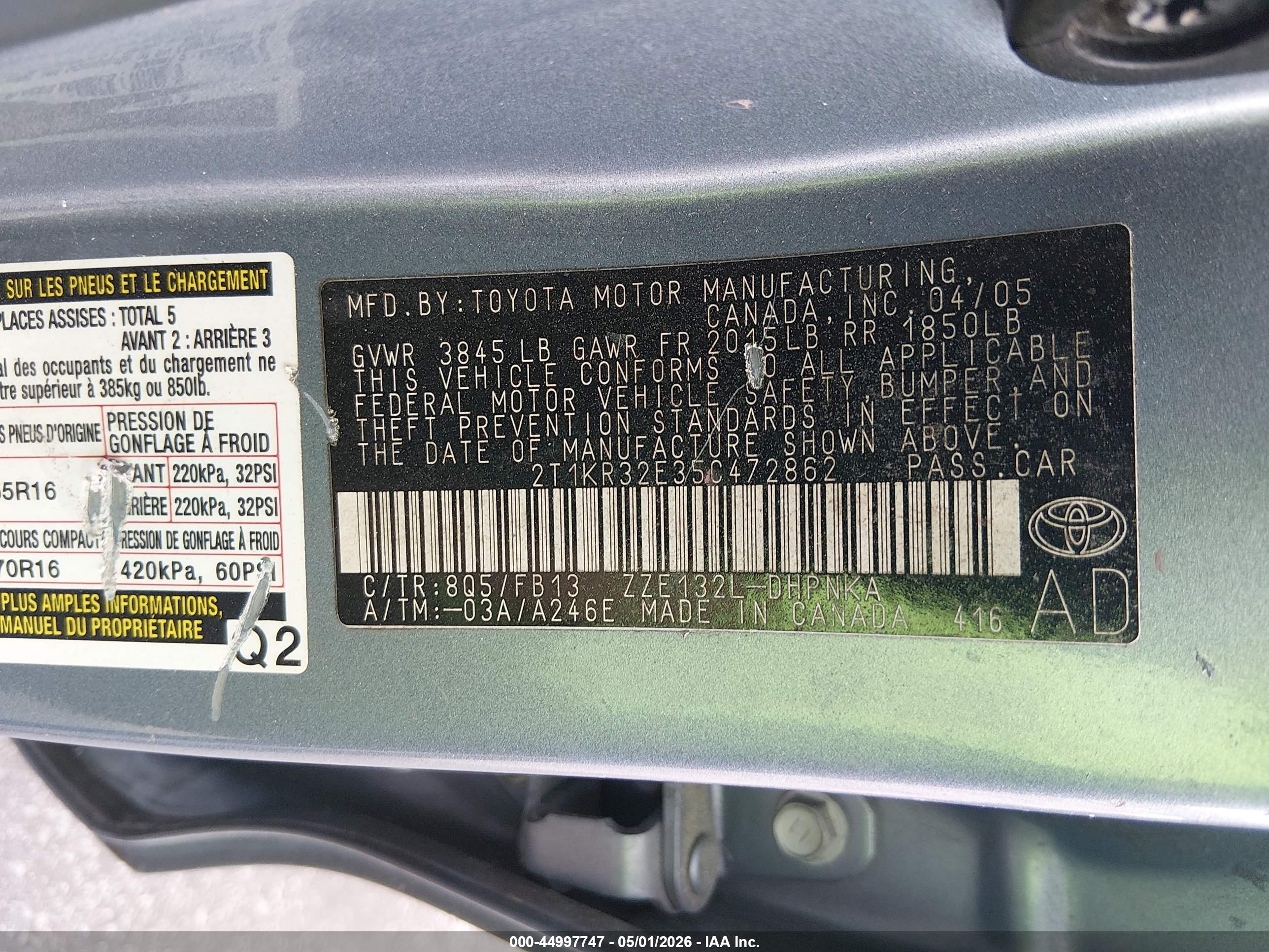 TOYOTA MATRIX image 9