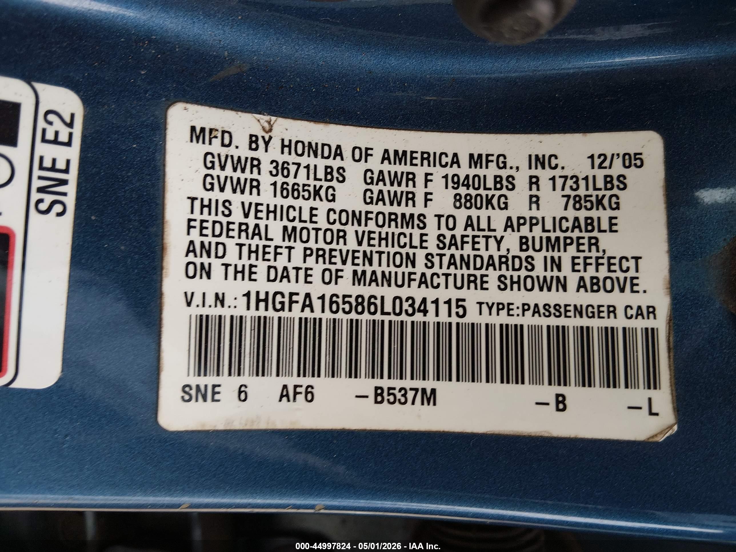 HONDA CIVIC image 9