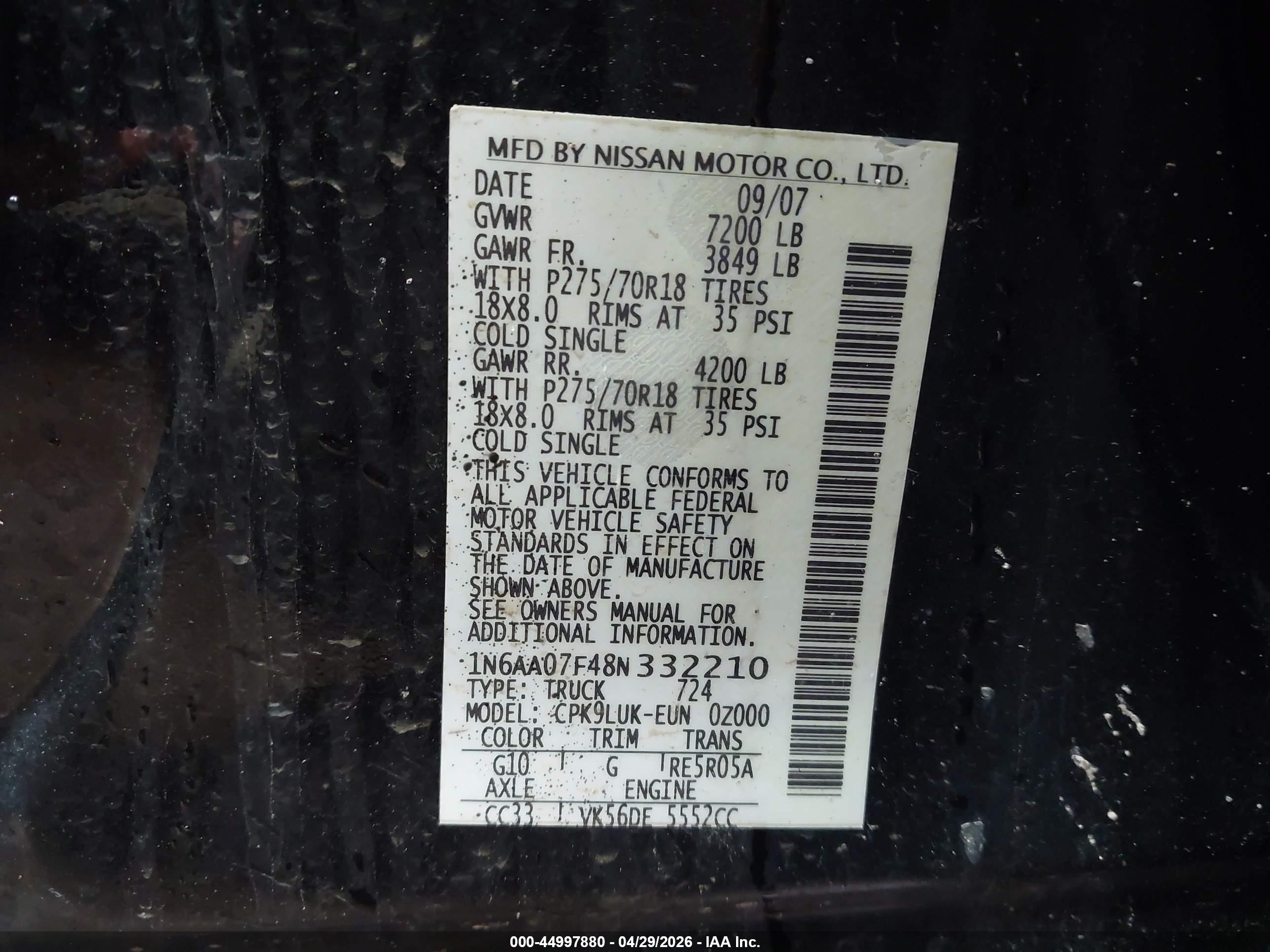 NISSAN TITAN image 9