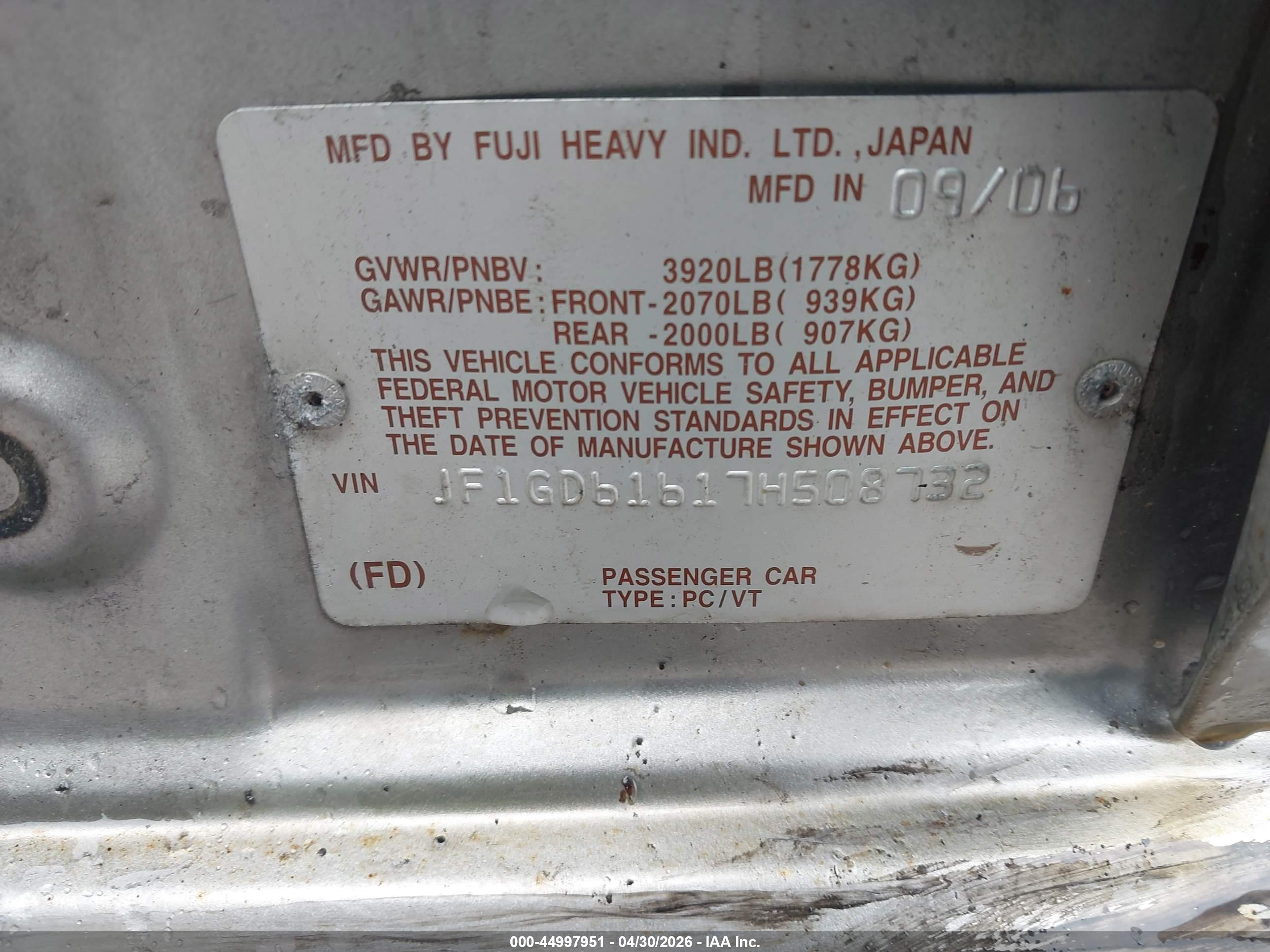 SUBARU IMPREZA image 9