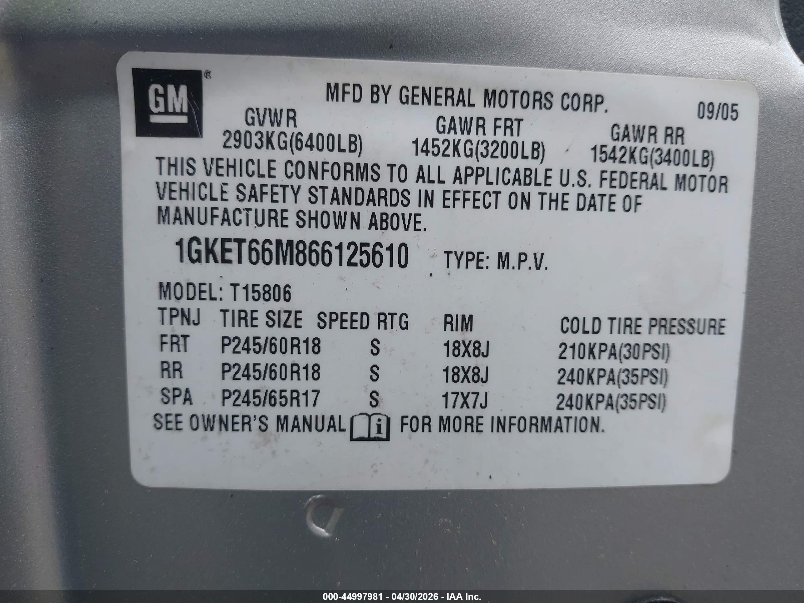 GMC ENVOY image 9