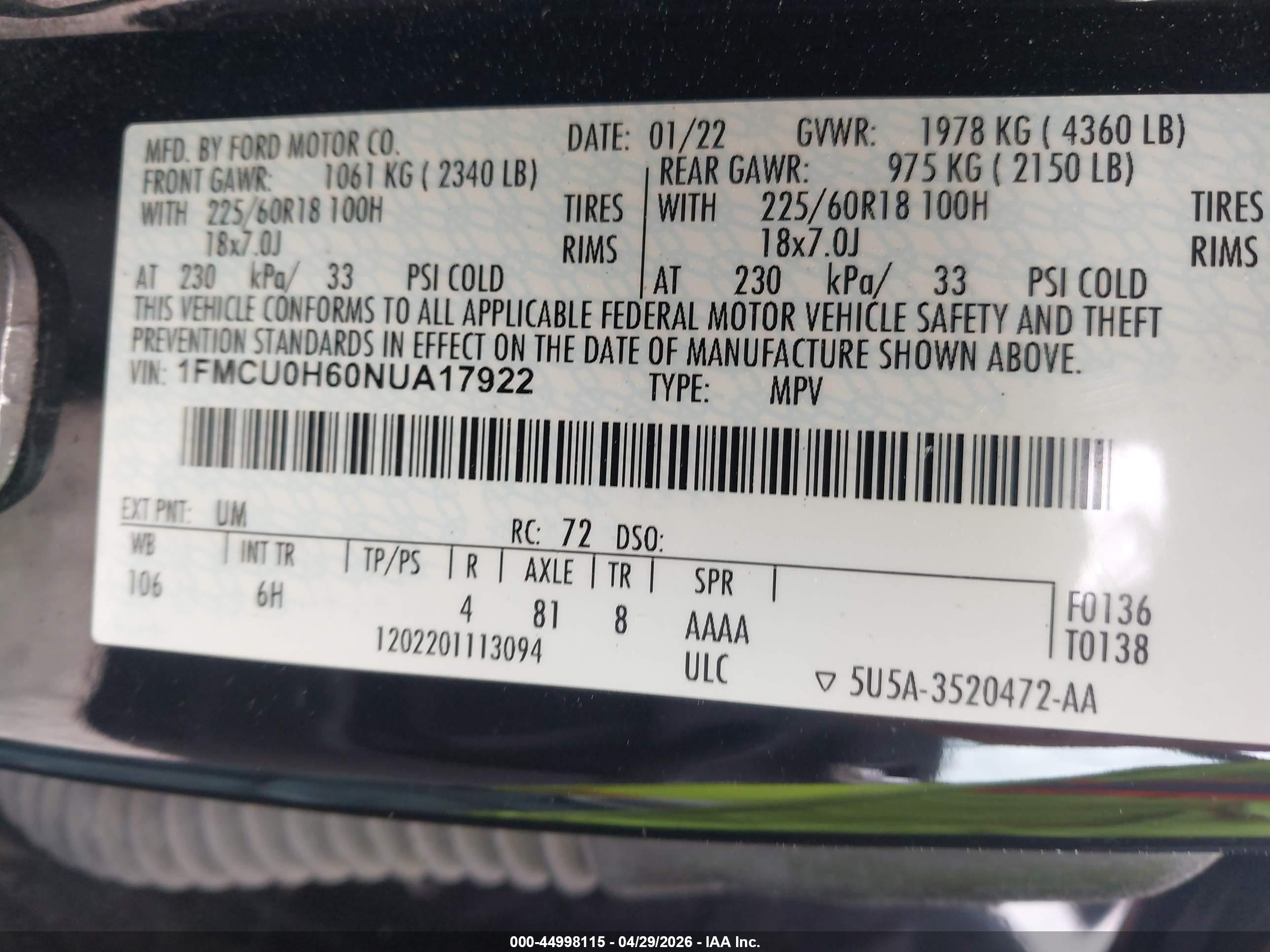 FORD ESCAPE image 9