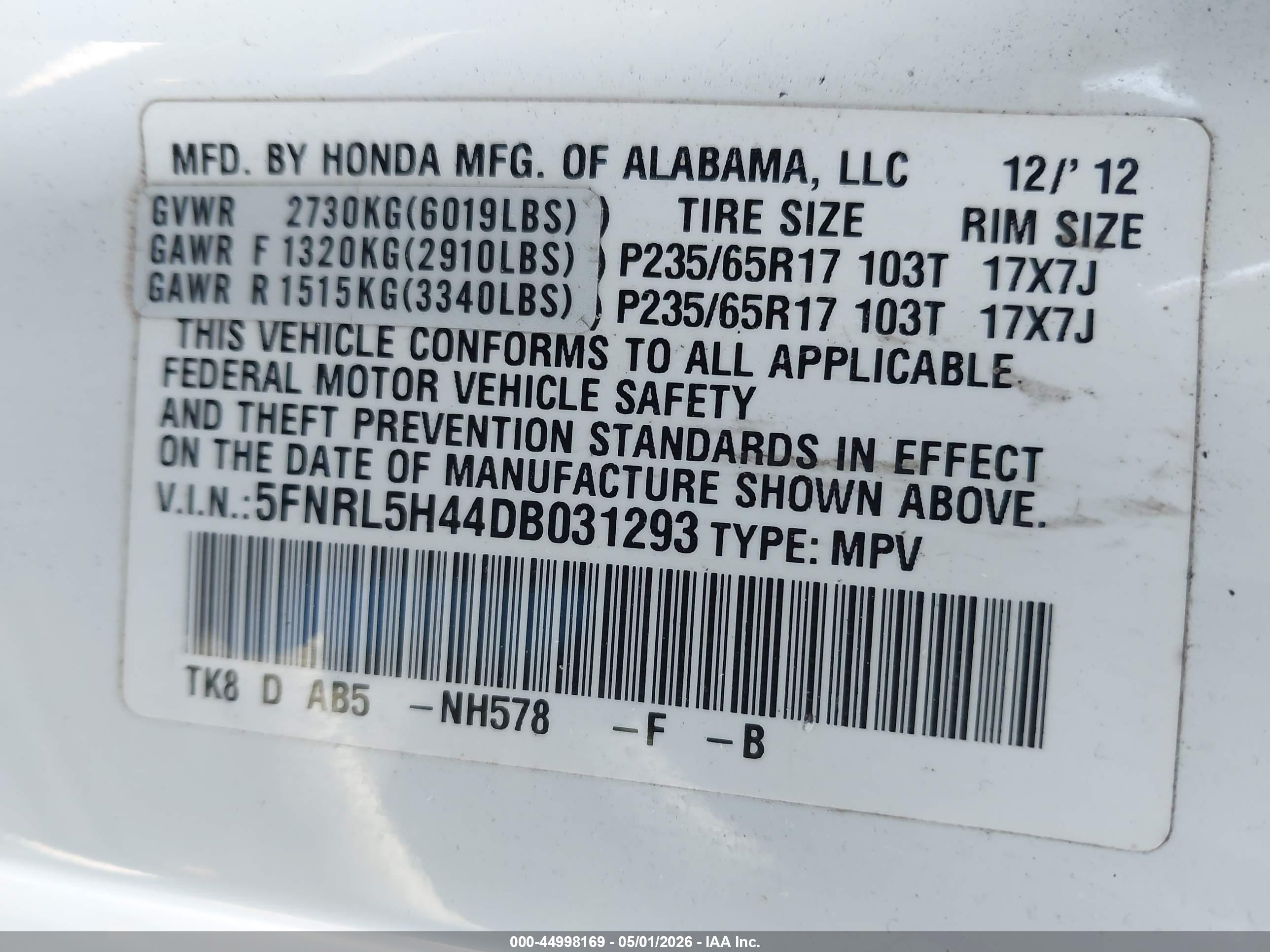 HONDA ODYSSEY image 9