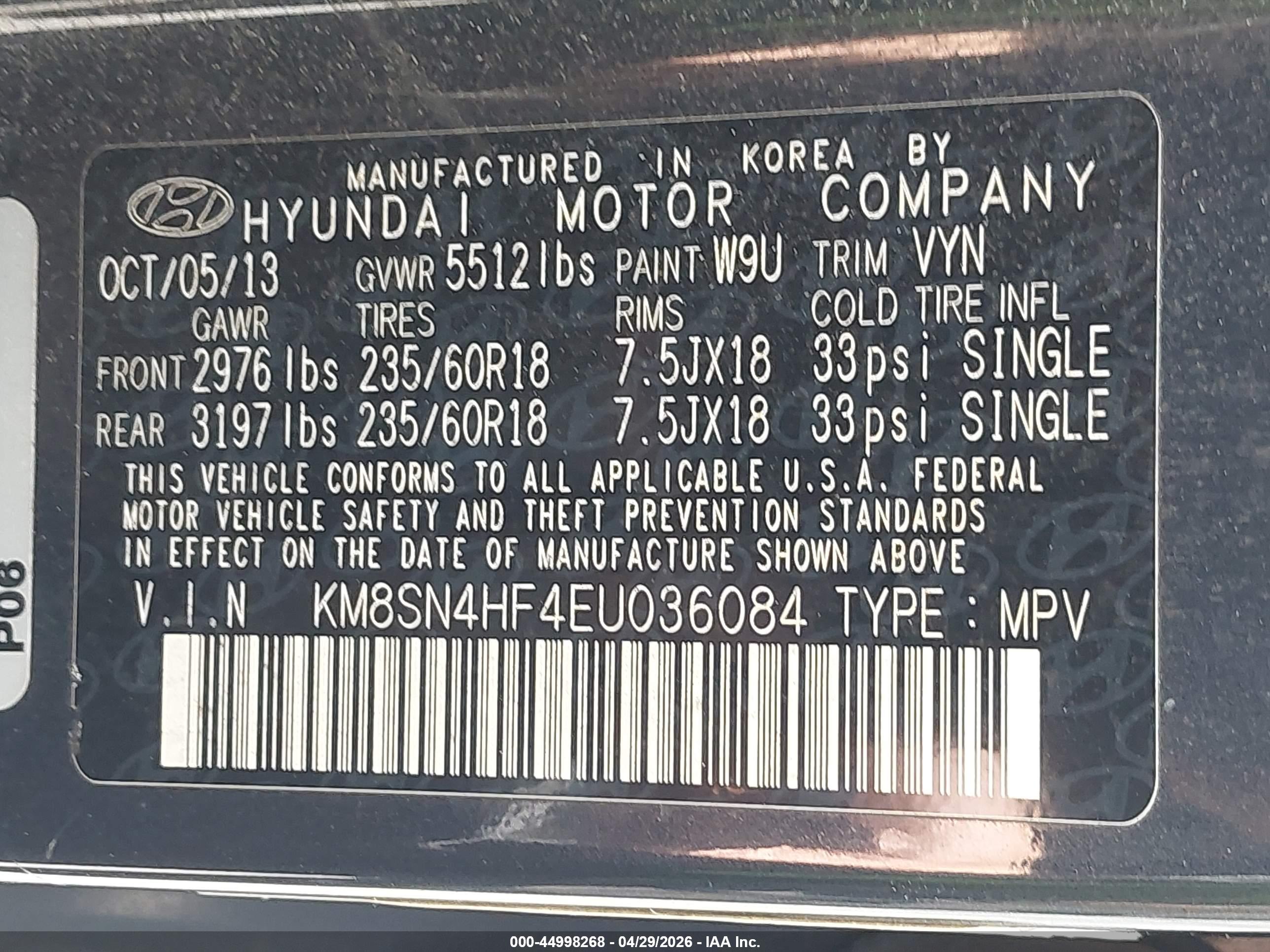 HYUNDAI SANTA image 9