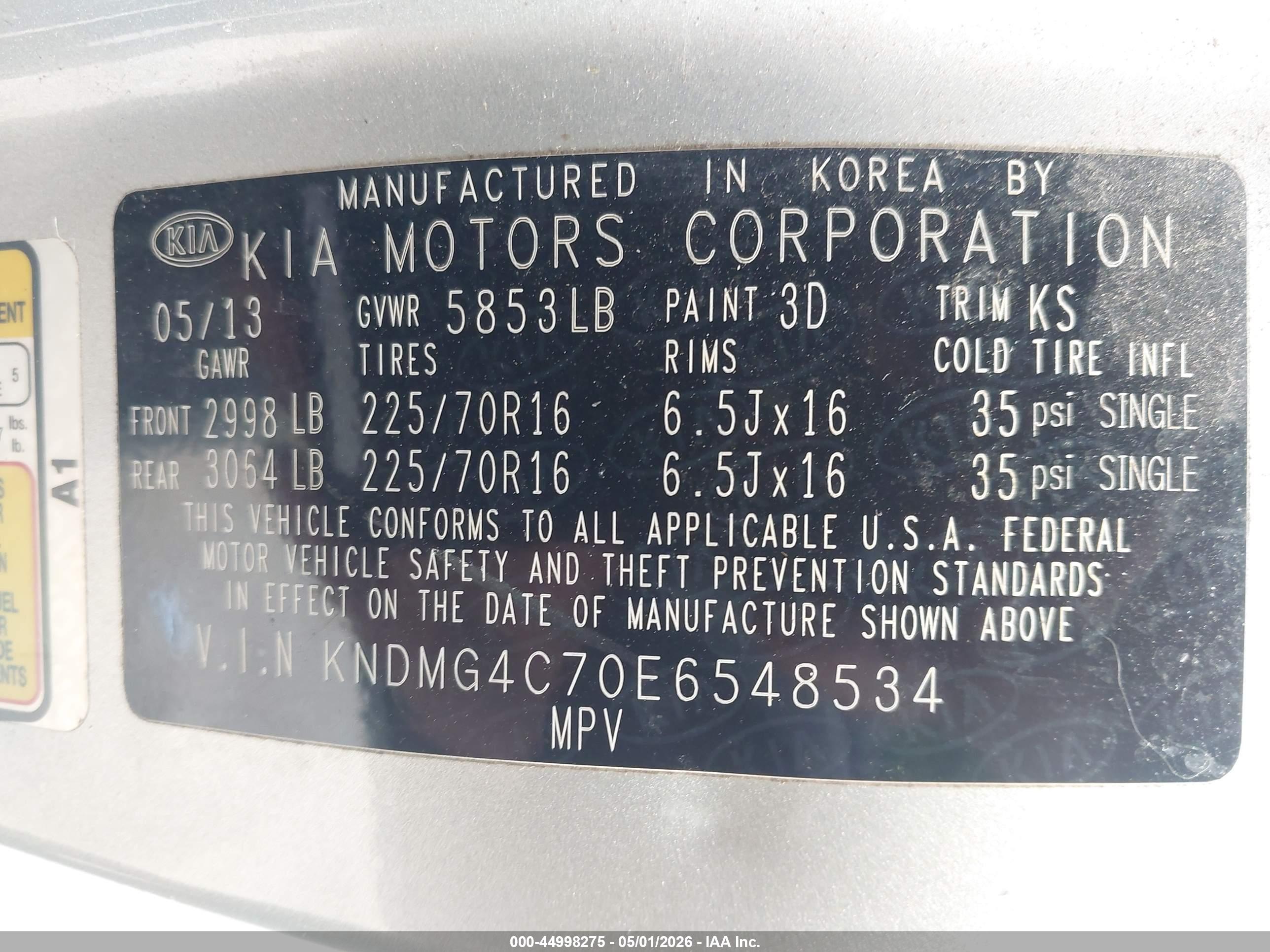 KIA SEDONA image 9
