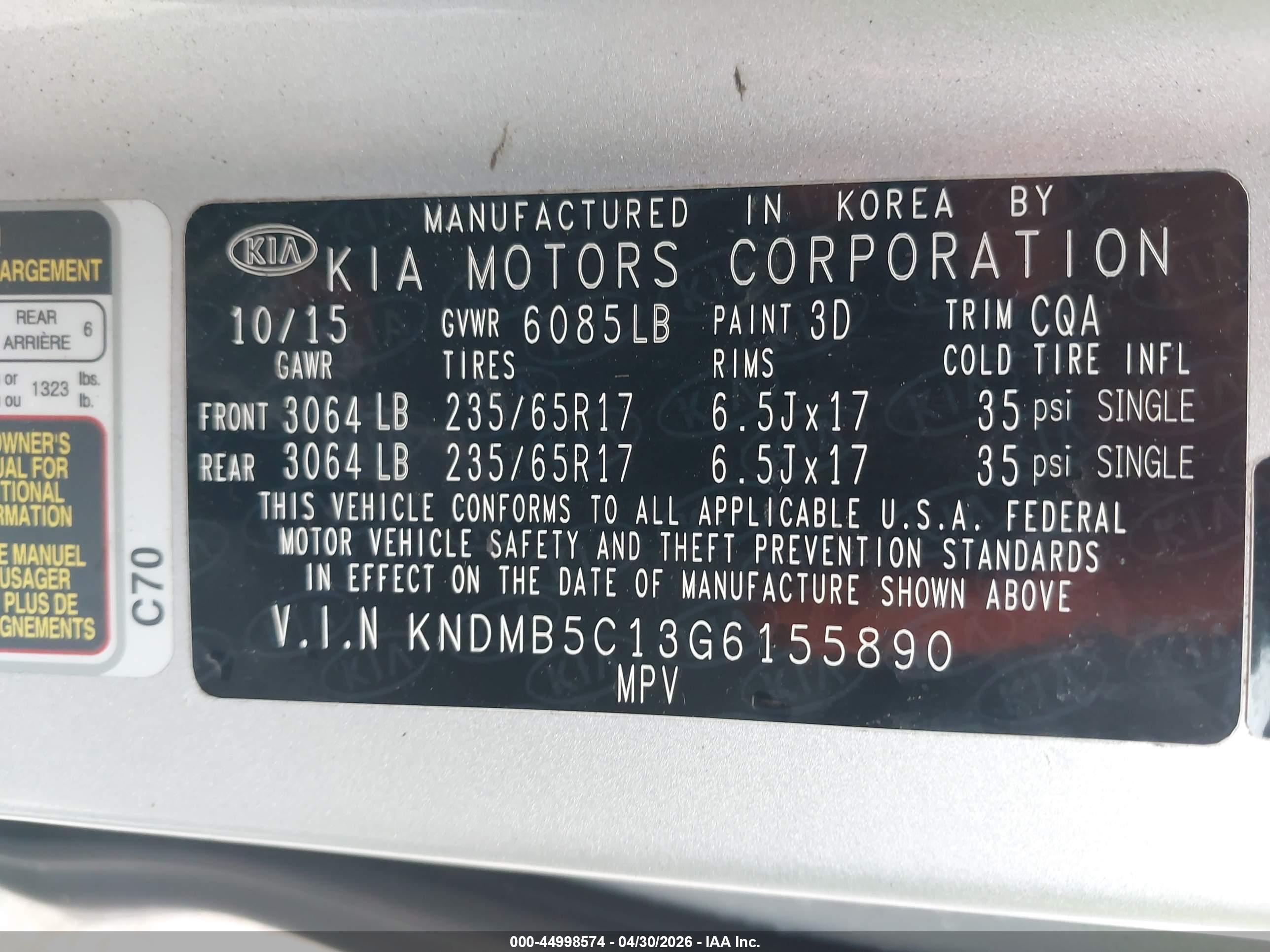 KIA SEDONA image 9