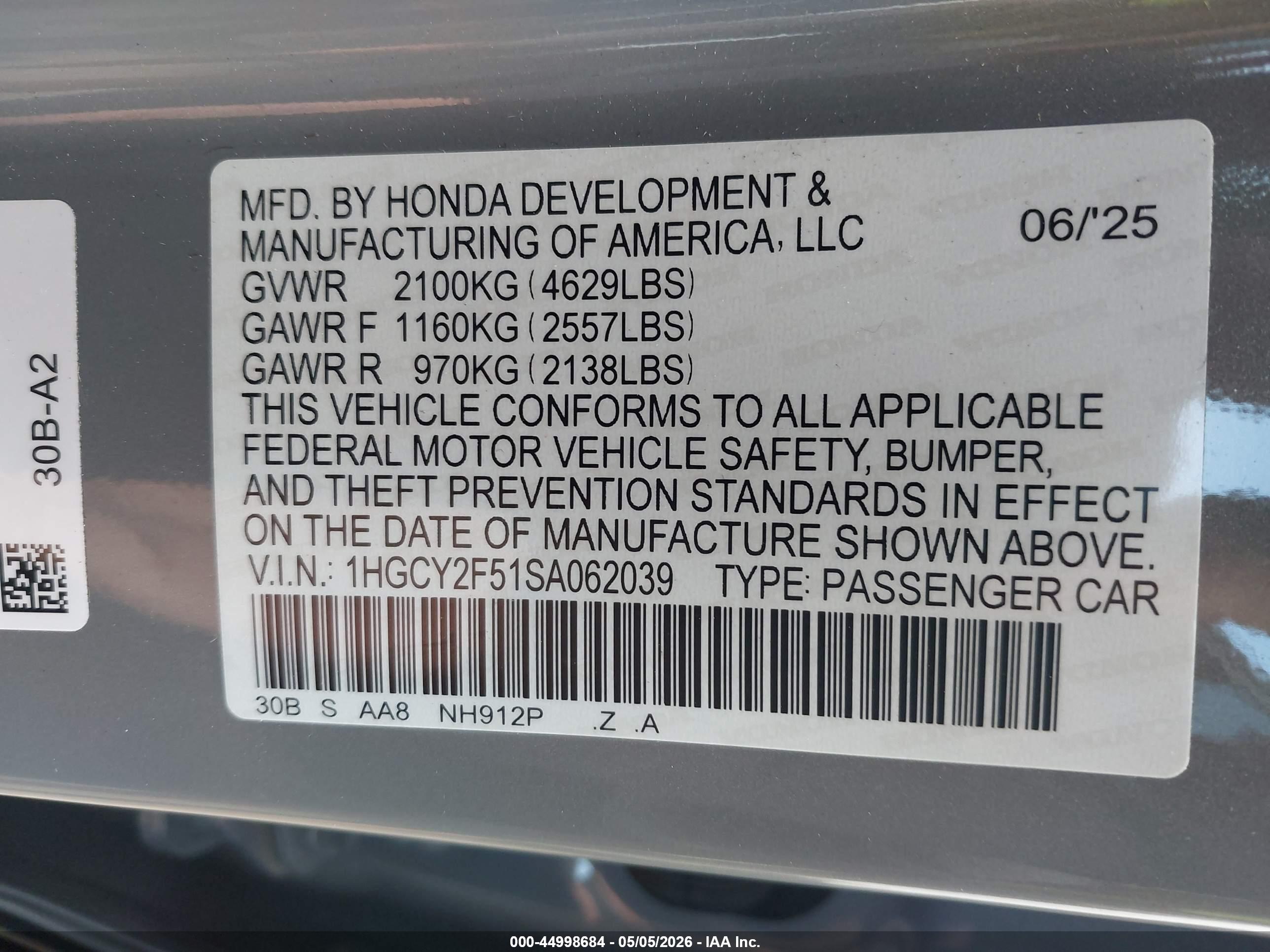HONDA ACCORD image 9