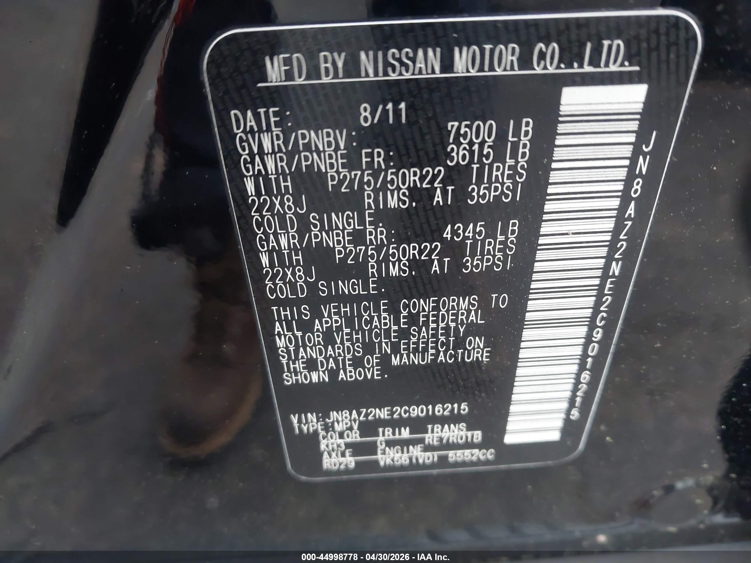 INFINITI QX56 image 9