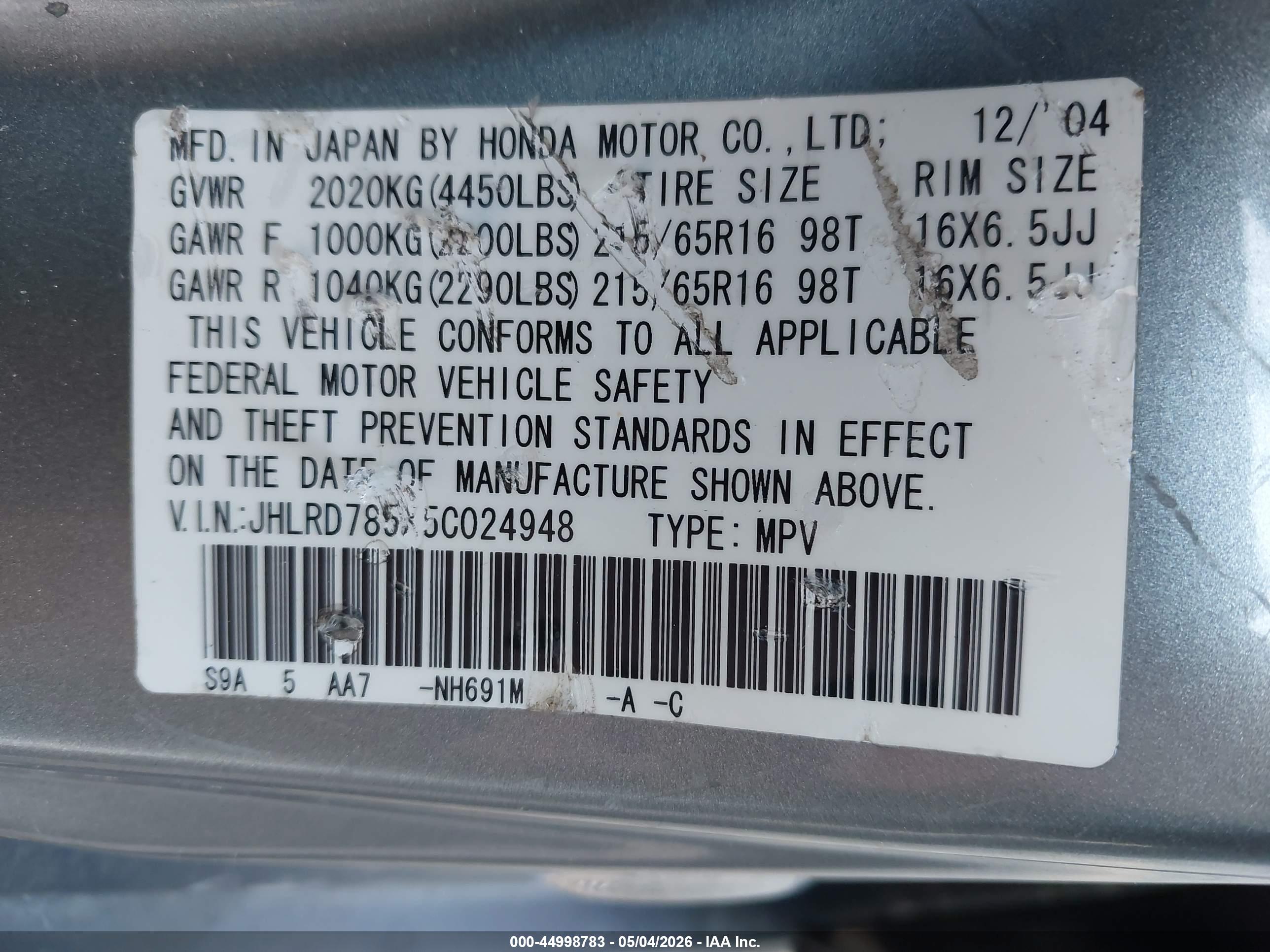 HONDA CR-V image 9