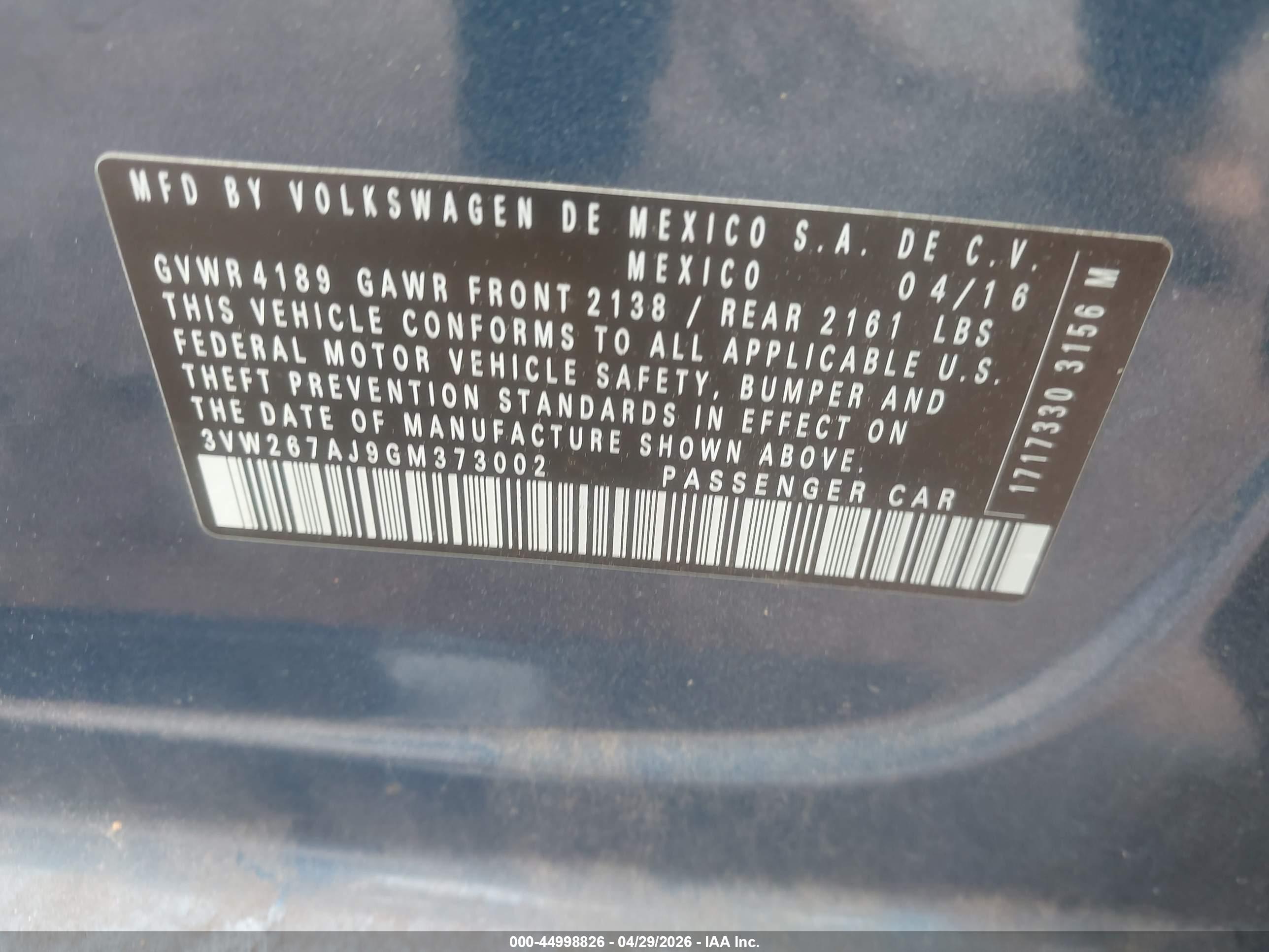 VOLKSWAGEN JETTA image 9