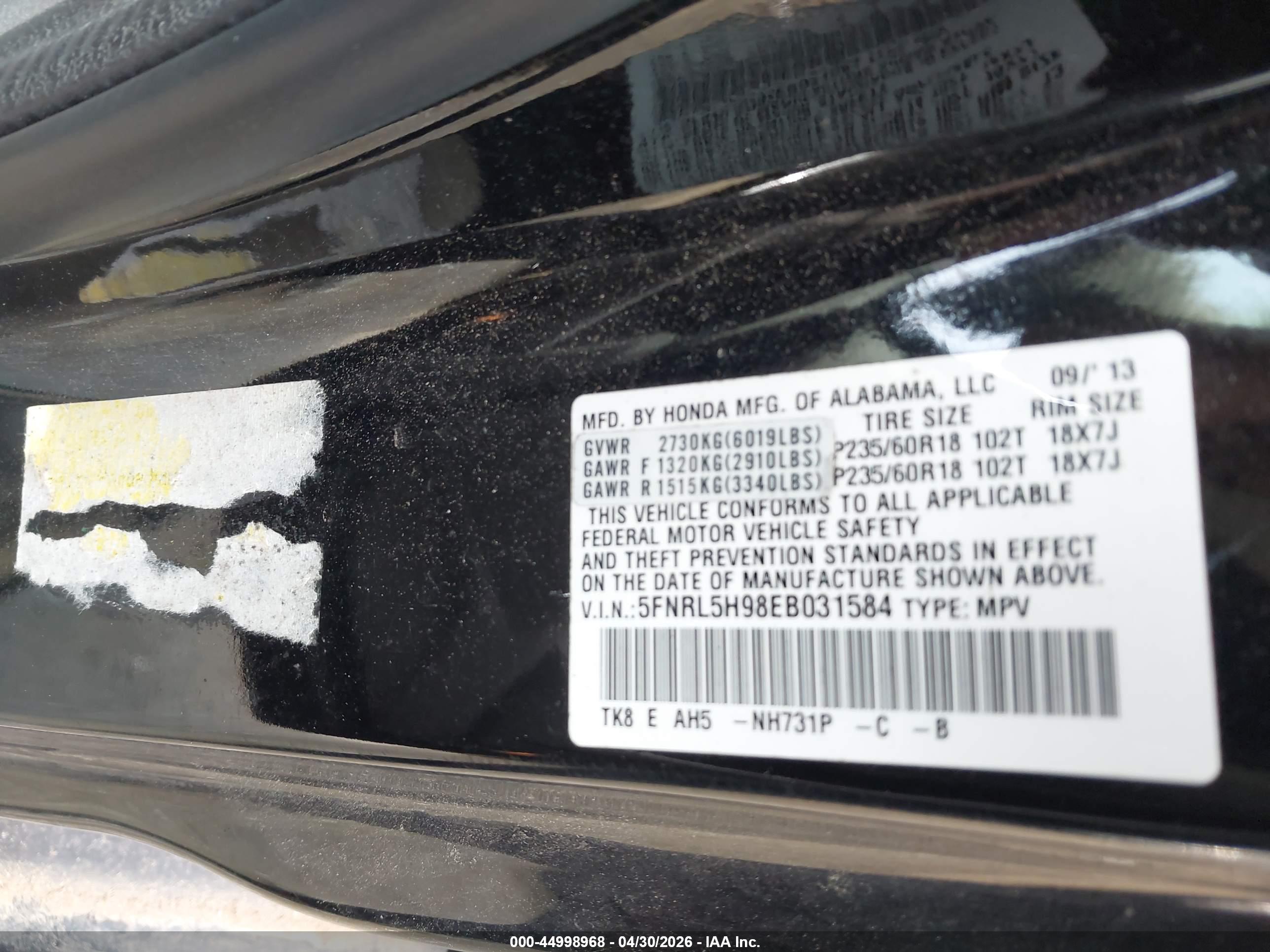 HONDA ODYSSEY image 9