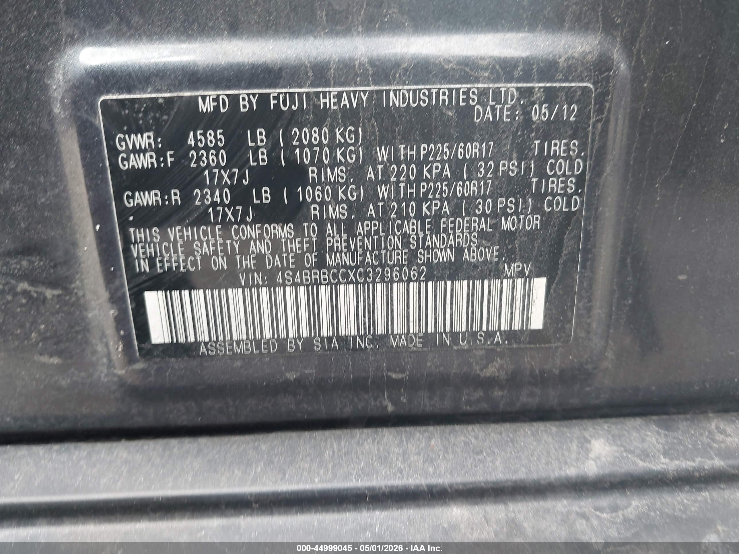 SUBARU OUTBACK image 9